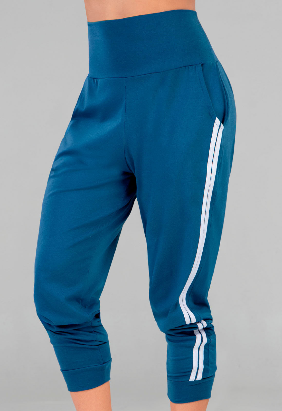 Pantalón Sudadera Mujer Azul Petroleo Oscuro FI 77685