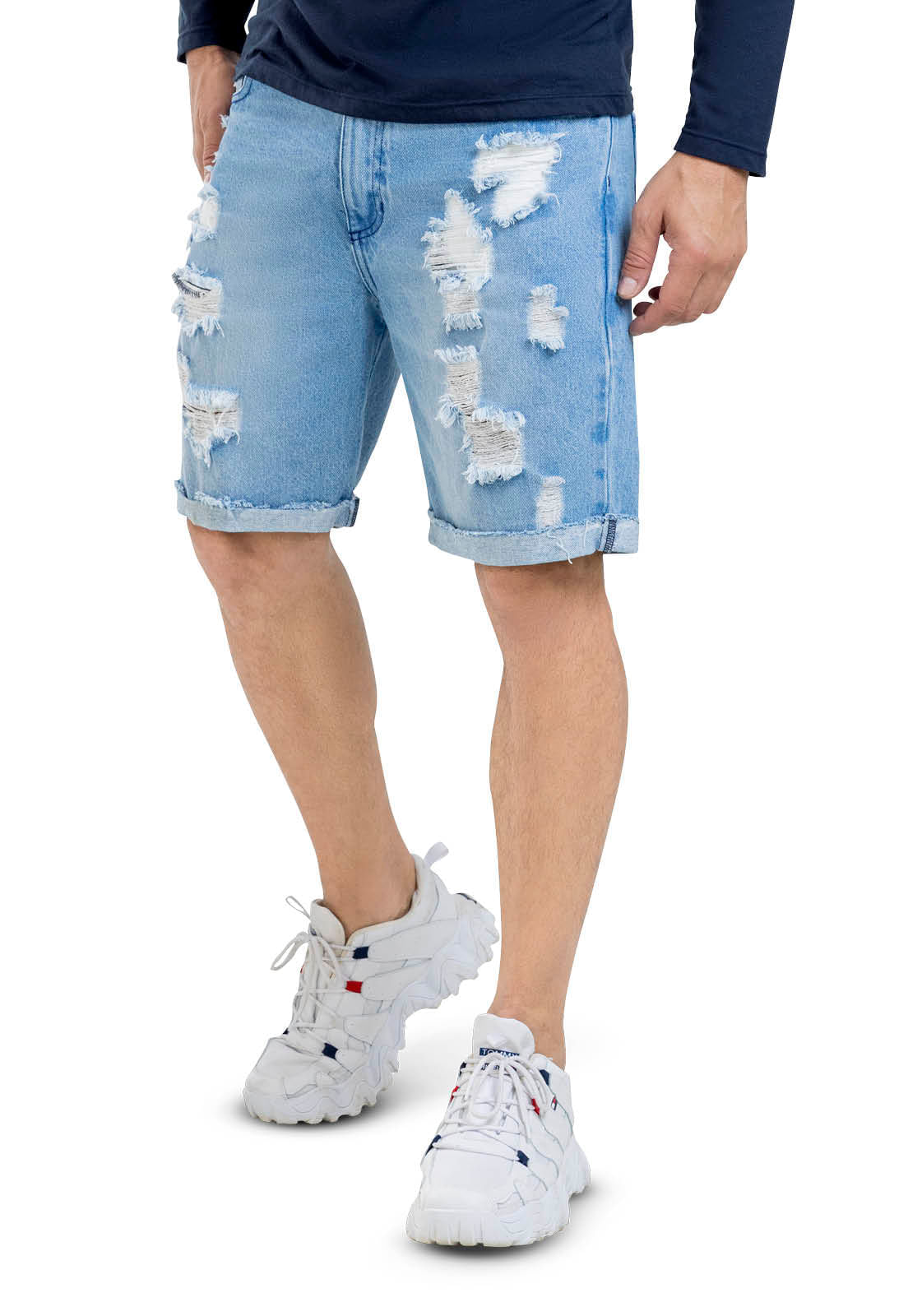 Bermuda Hombre Azul Claro Mp 5788