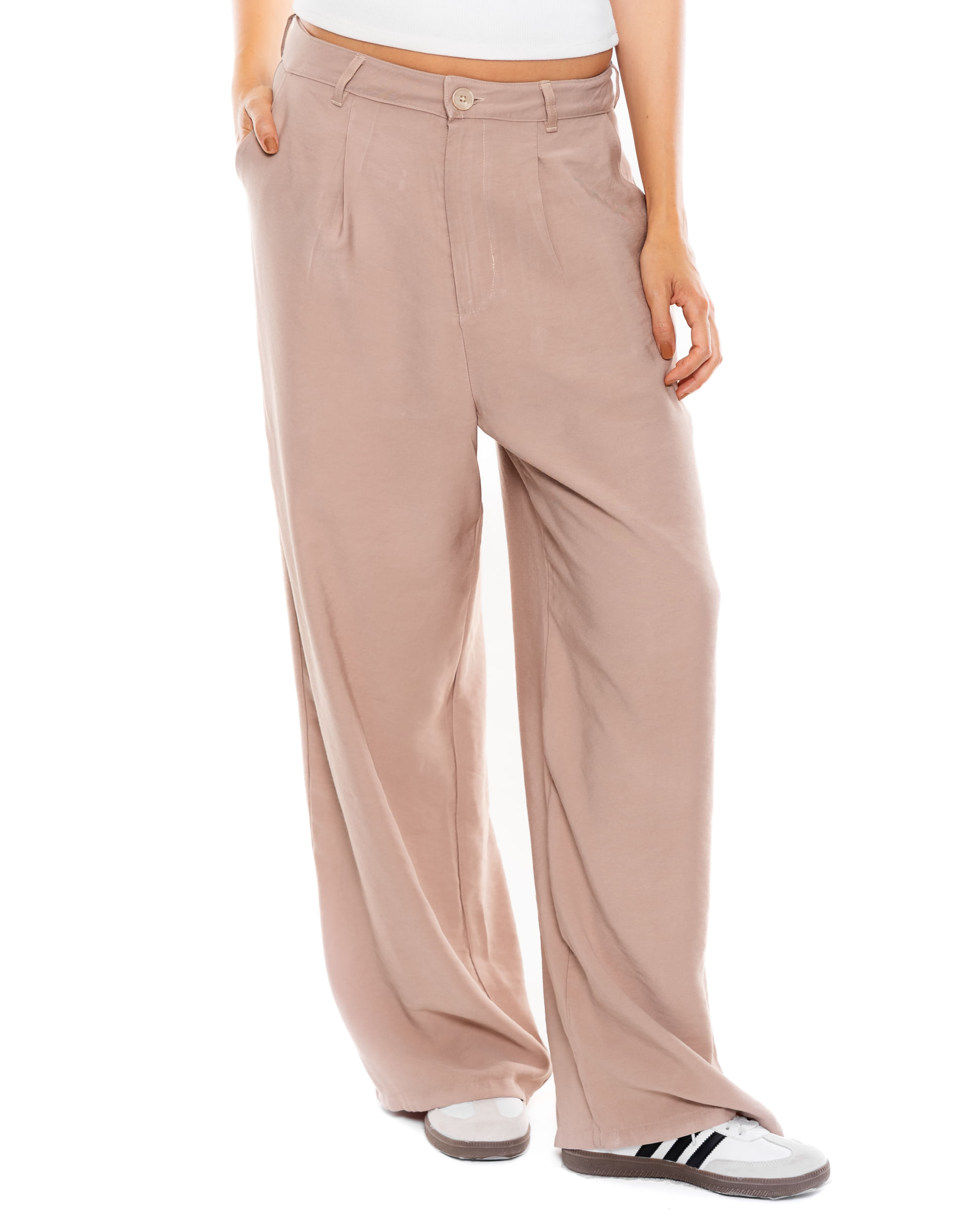Pantalón Wide Leg Unicolor