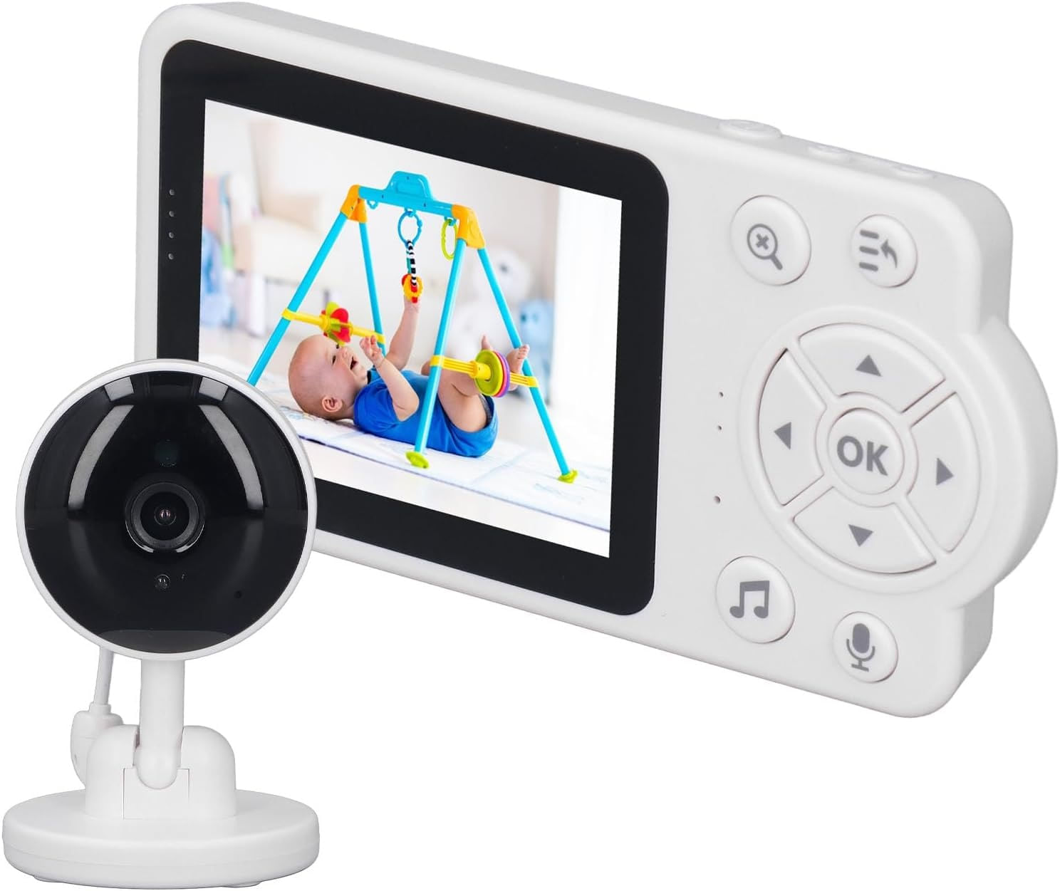 Camara Monitor De Bebe 2,4 Pulgadas Vision Nocturna y Zoom