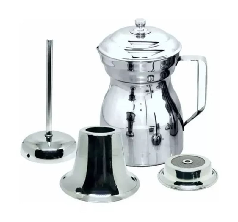 Olleta Chocolatera Cafetera 3 En 1 En Acero Quirúrgico Inoxidable 1 Litro