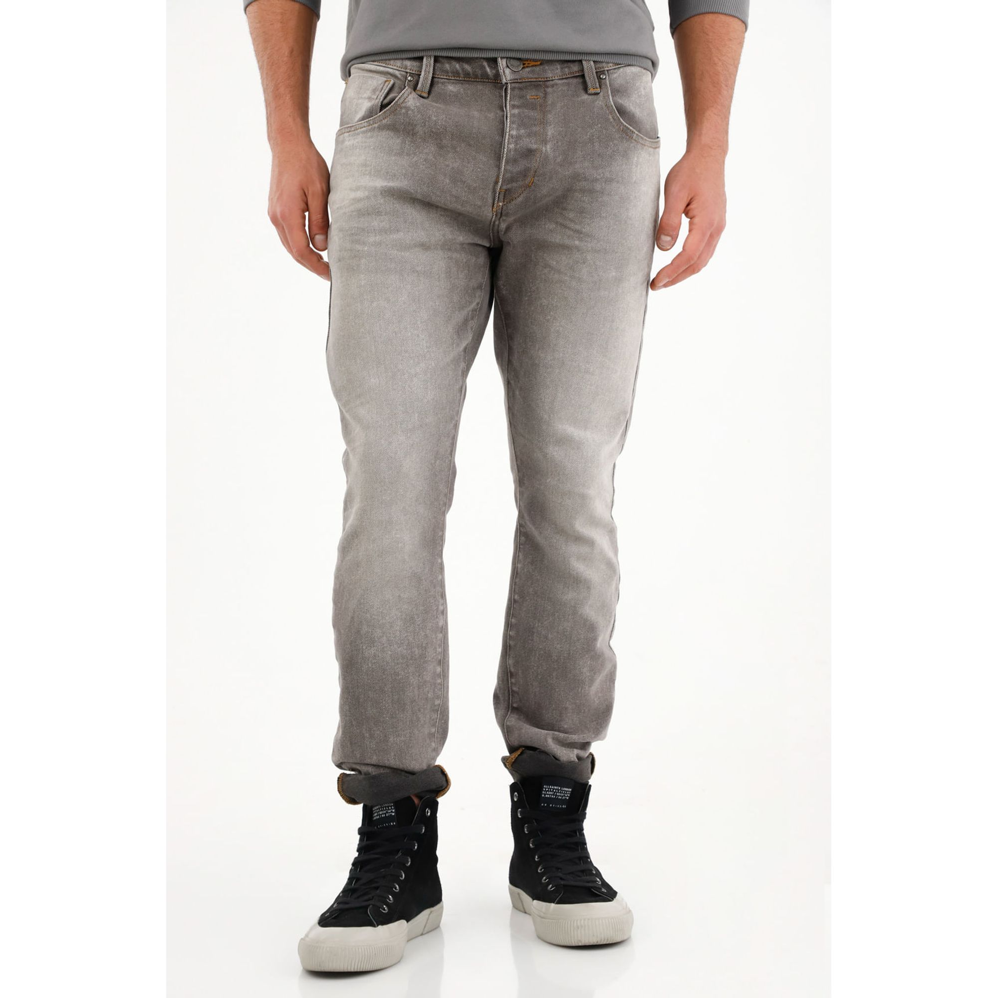 Jean Skinny black denim para hombre