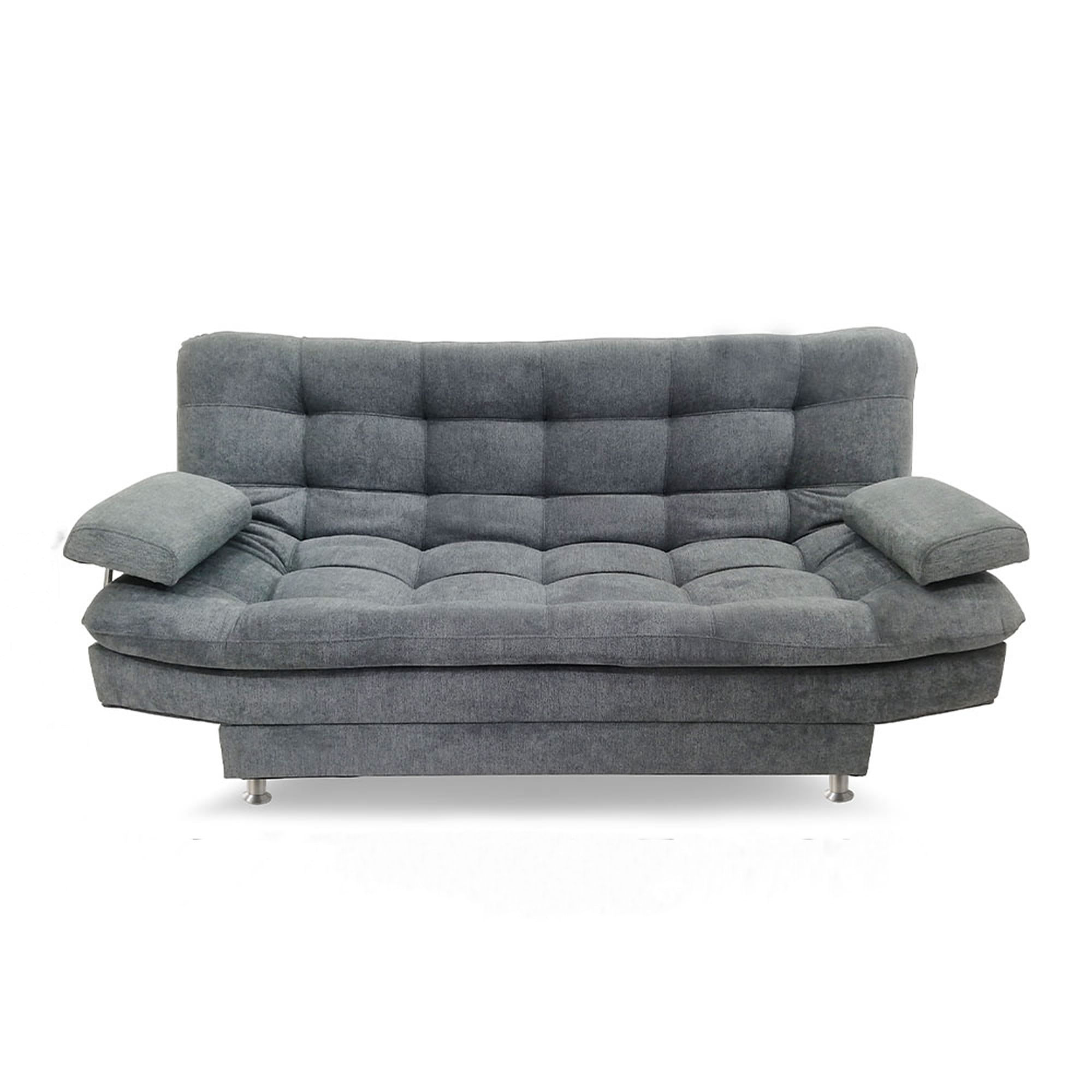 SOFA CAMA MOLTOCHIC CON BRAZOS LINO GRIS OSCURO