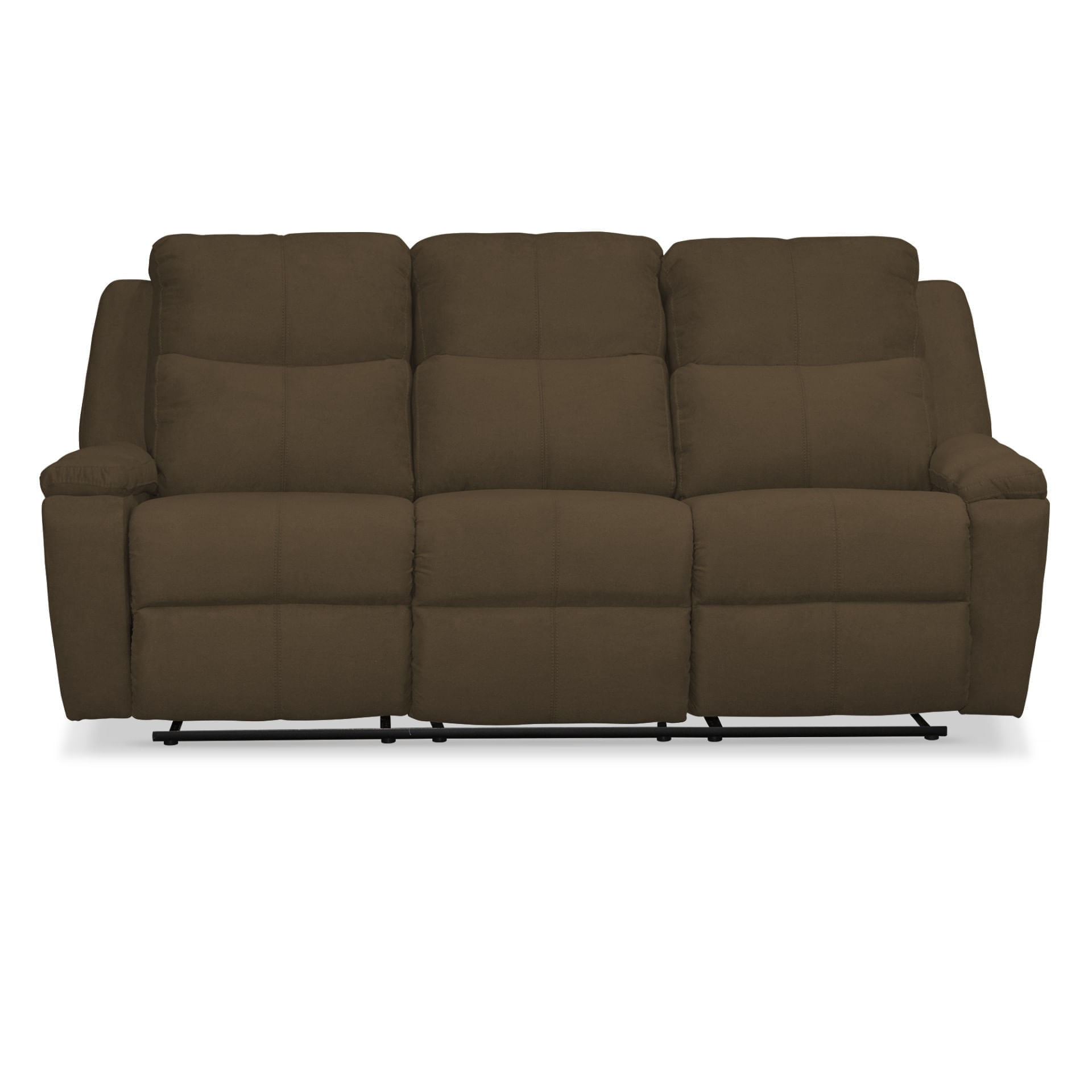 Sofá Reclinable Elite Living Marsella 100x 201x100 3P Chocolate