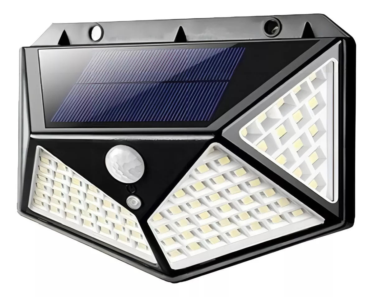 Lámpara Solar Exterior 100 led Sensor De Movimiento