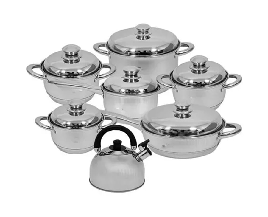 Bateria De Ollas 13 Piezas Acero Juego De Ollas Para El Hogar