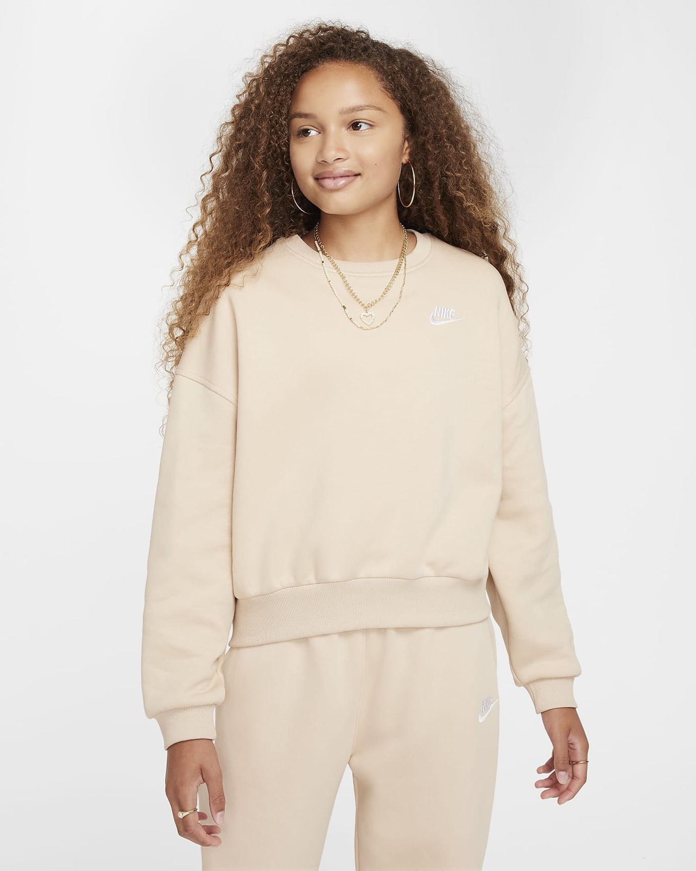 Buzo Nike Niña Sportswear Club Fleece FZ9244-126