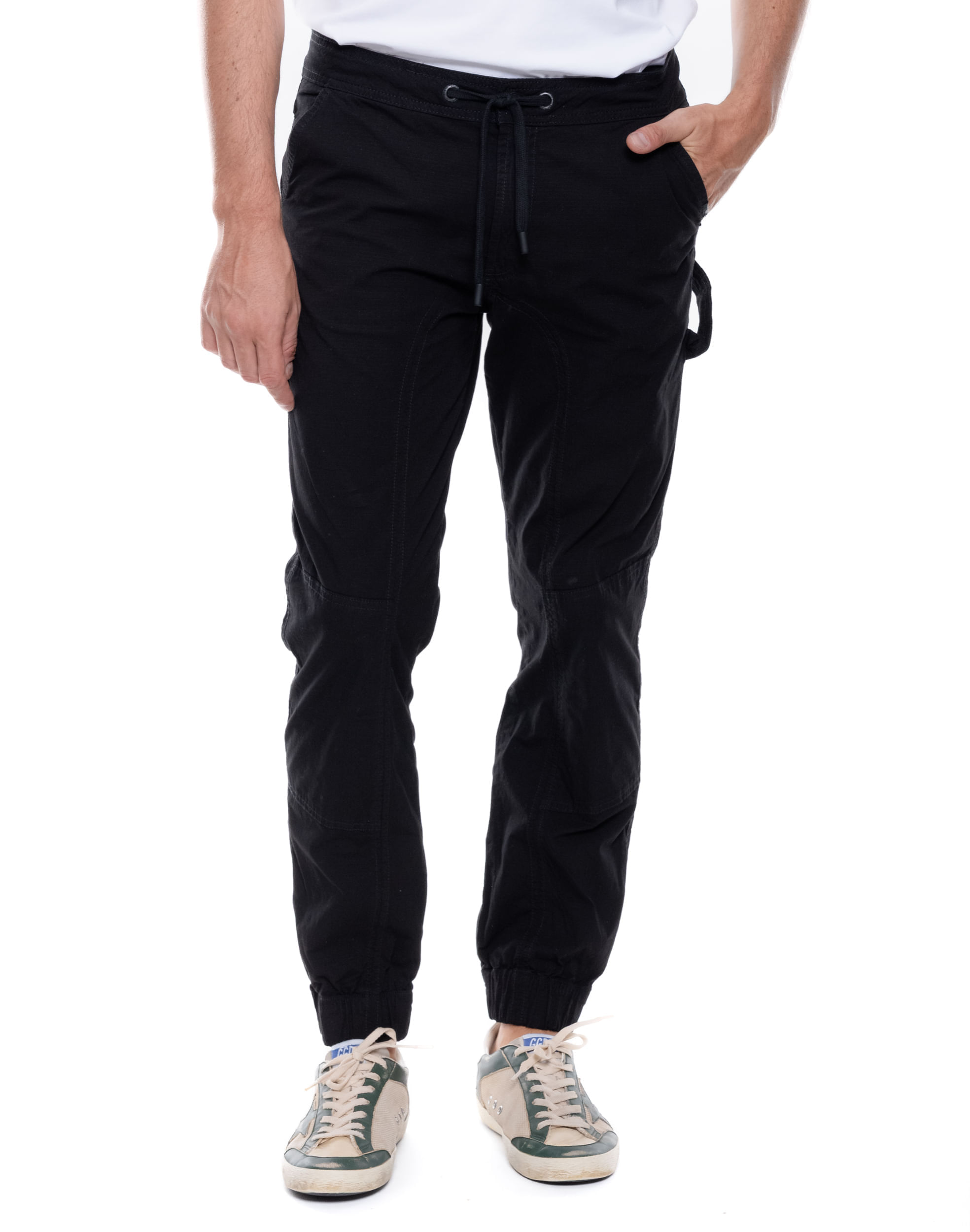 Pantalón En Dril Tipo Jogger