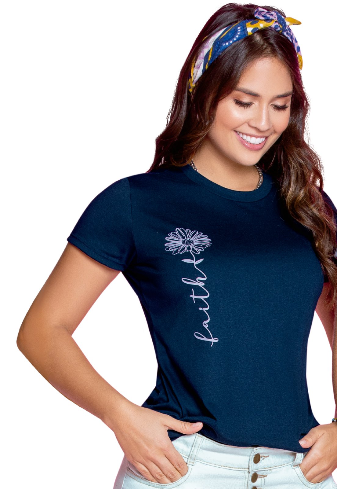 Camiseta Juvenil Azul Navy Atypical 87101