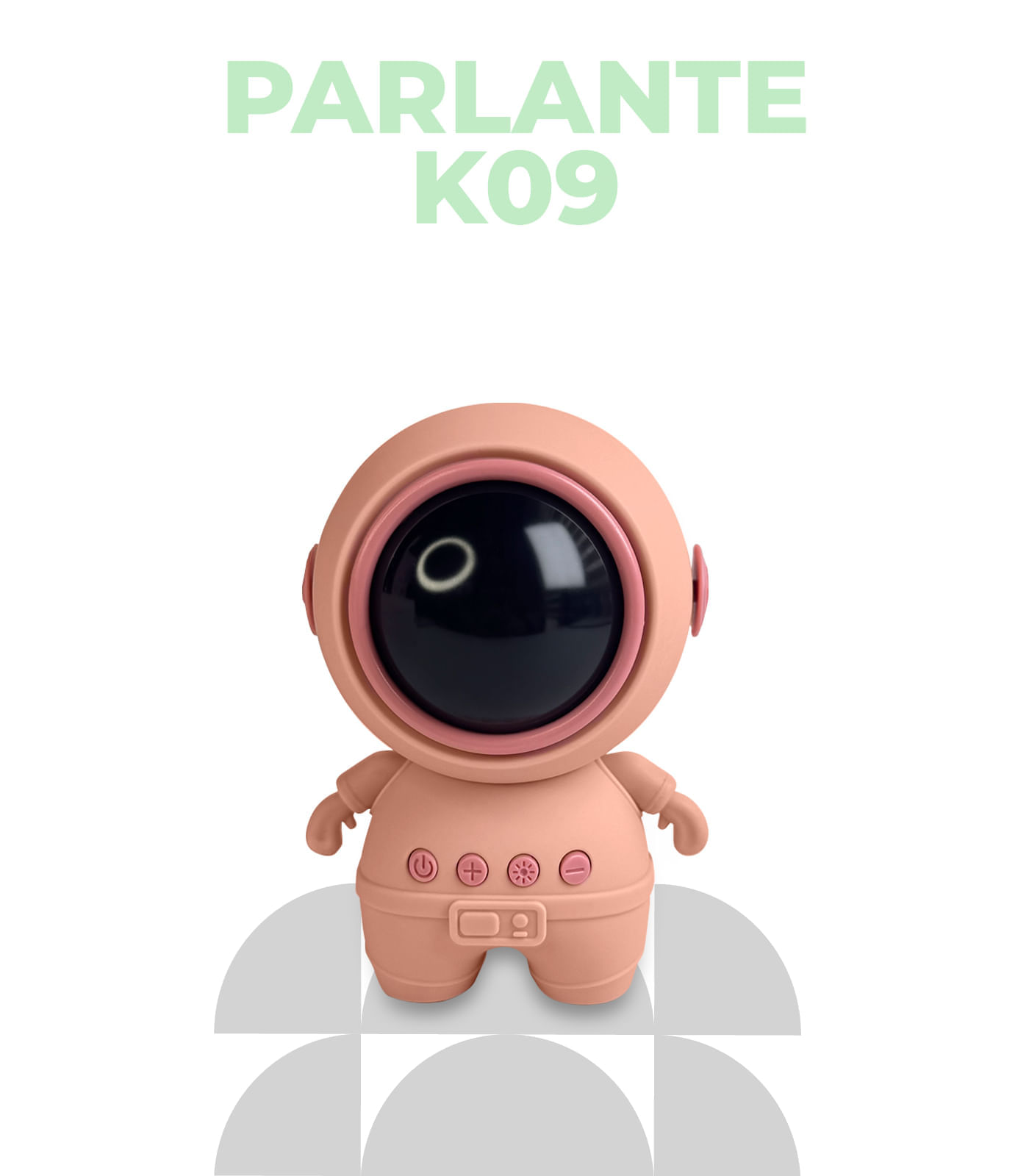 Mini Parlante Astronautan Rosa
