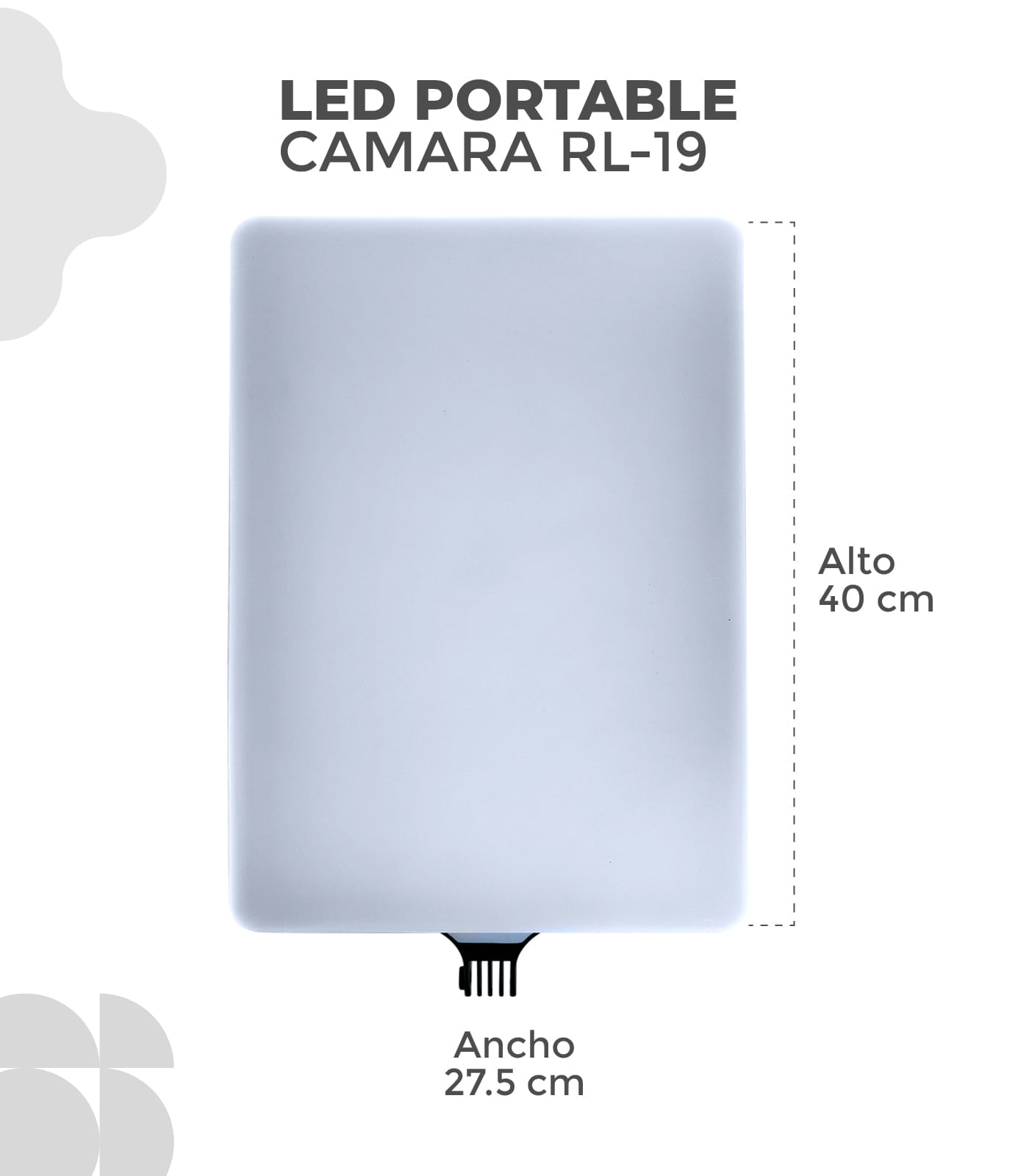 Panel de Luz Para Fotografia Con Tripode Dos Mts Abs 19