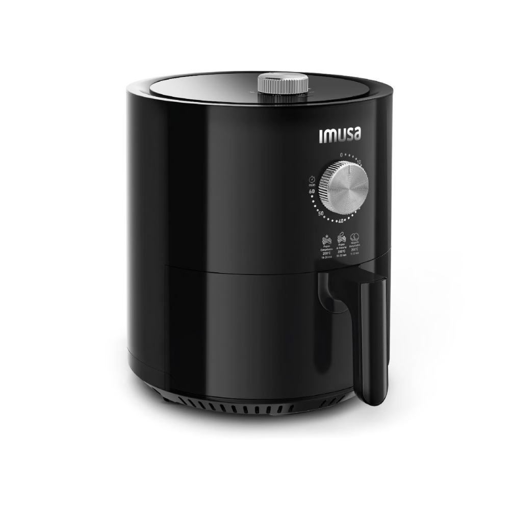 Freidora de Aire Imusa Air Fry Ultra Mecanica Negro 4 Lt