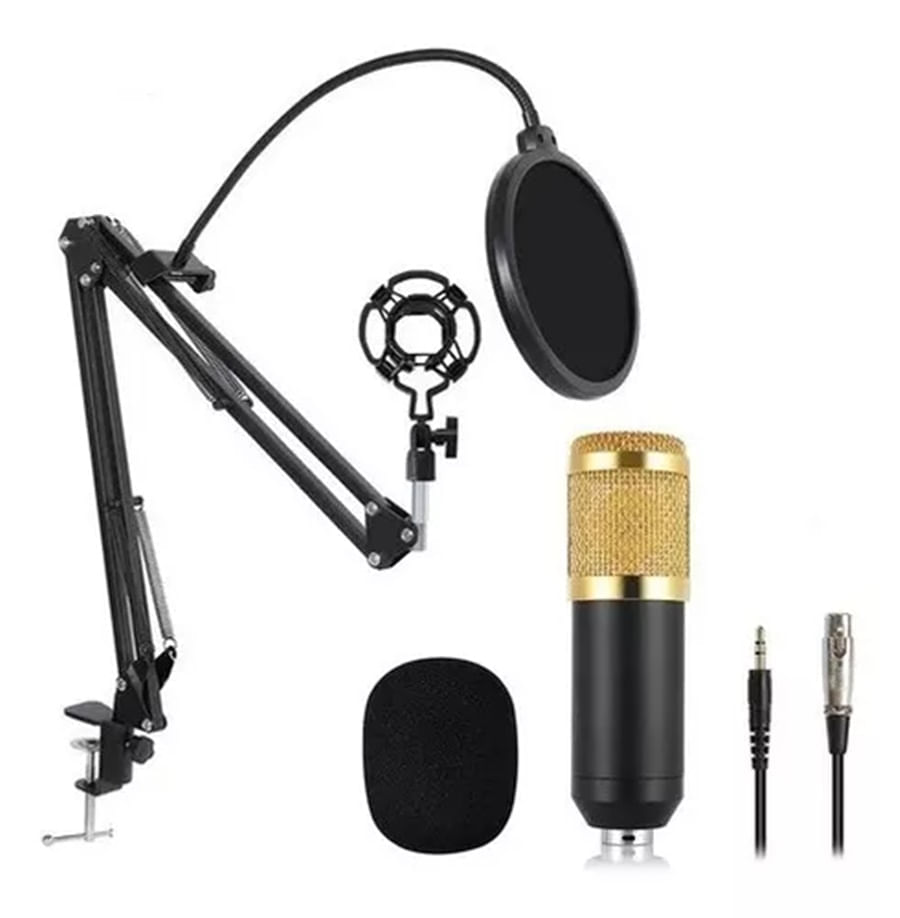 Kit Micrófono Profesional De Condensador Con Brazo