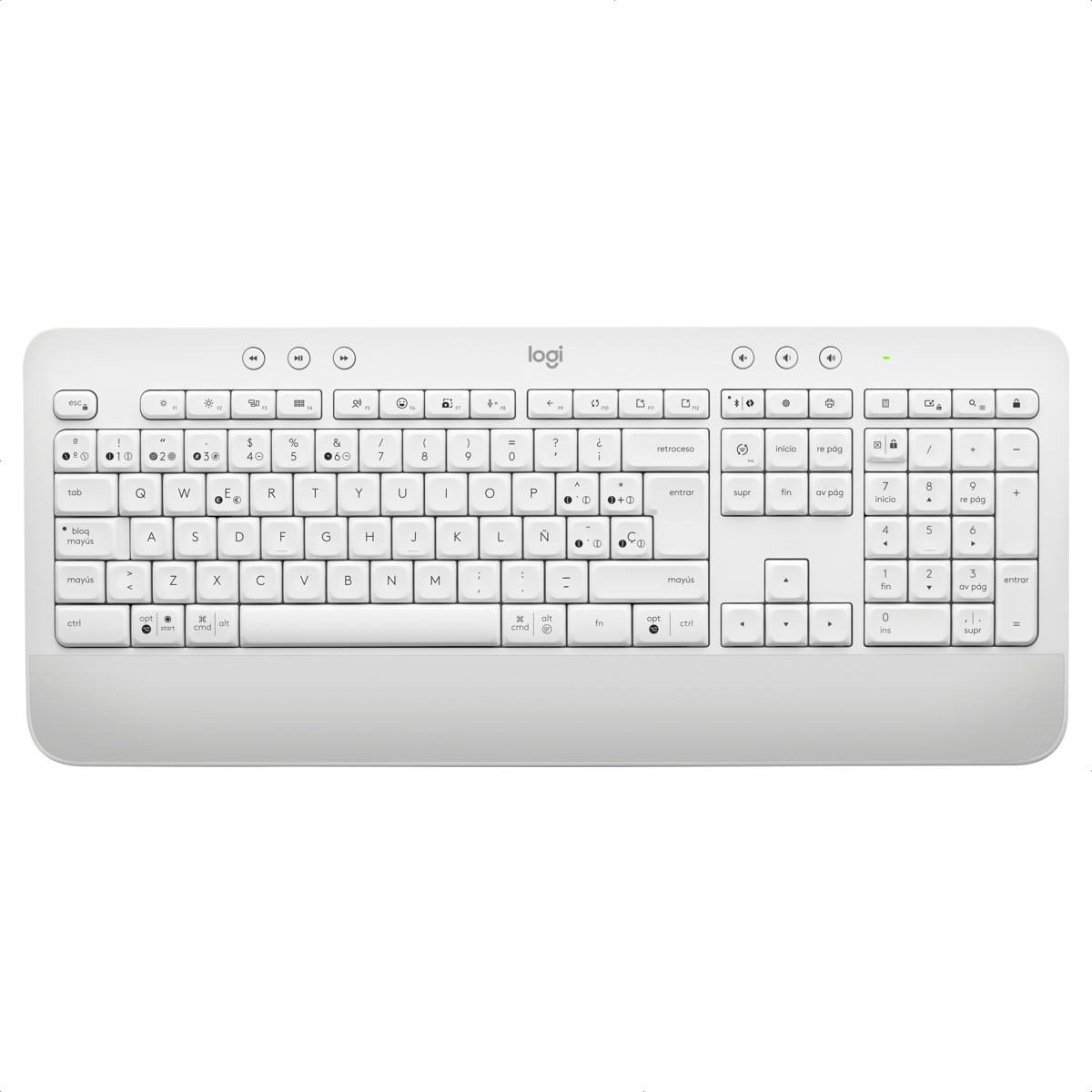 Teclado Bluetooth Logitech Signature K650 / Bolt - Blanco