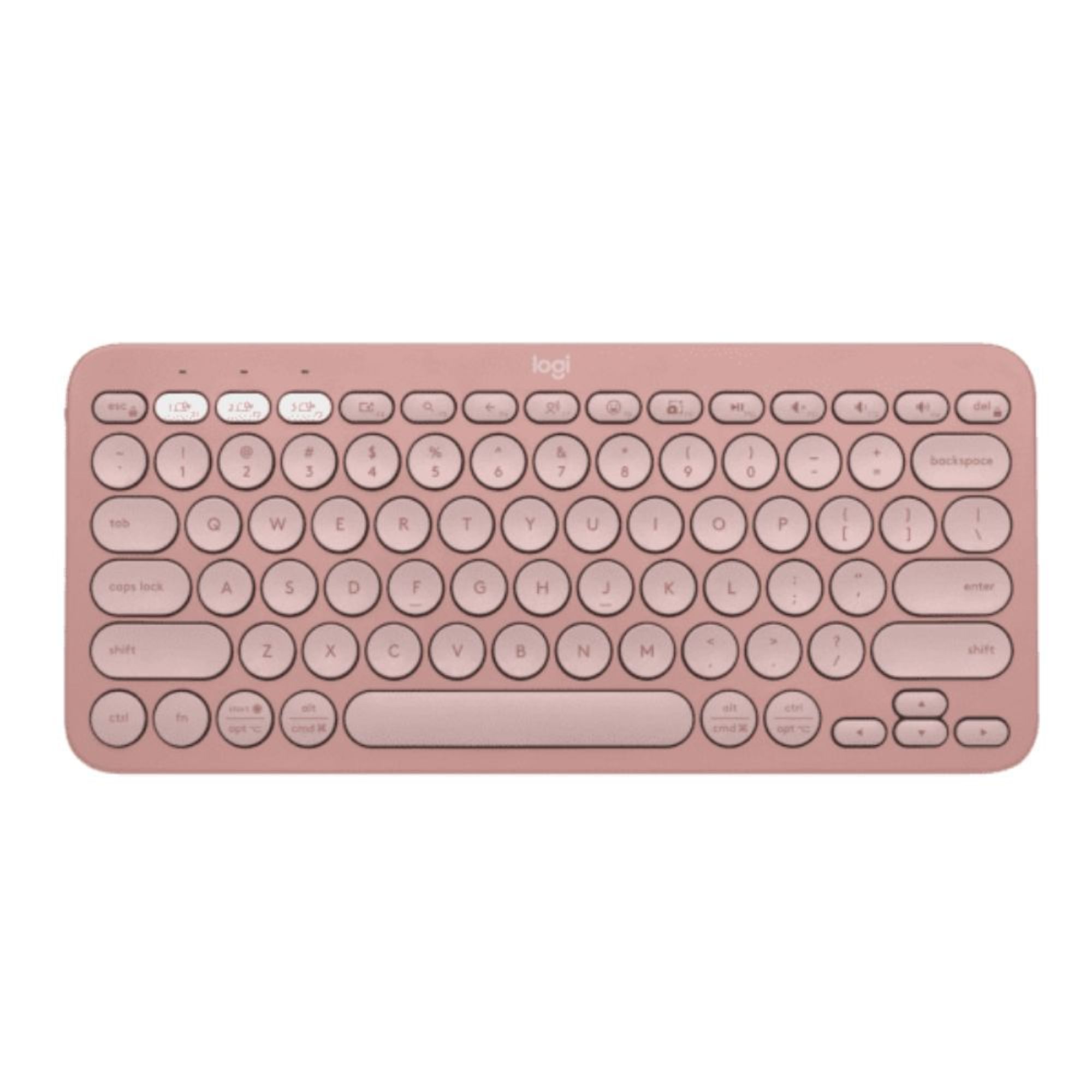 Teclado Bluetooth Pebble Keys 2 K380s Rosa