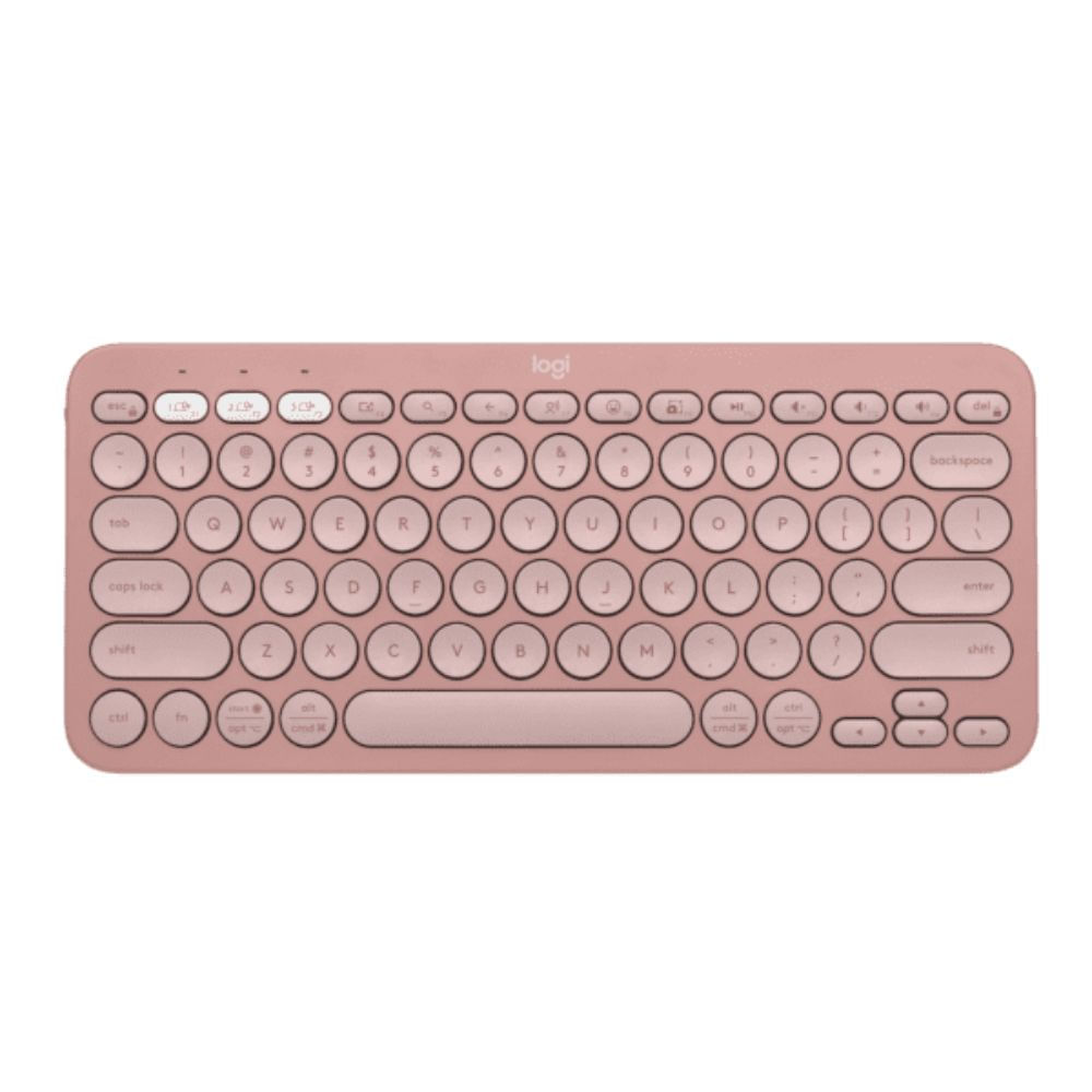 Teclado Bluetooth Pebble Keys 2 K380s Rosa