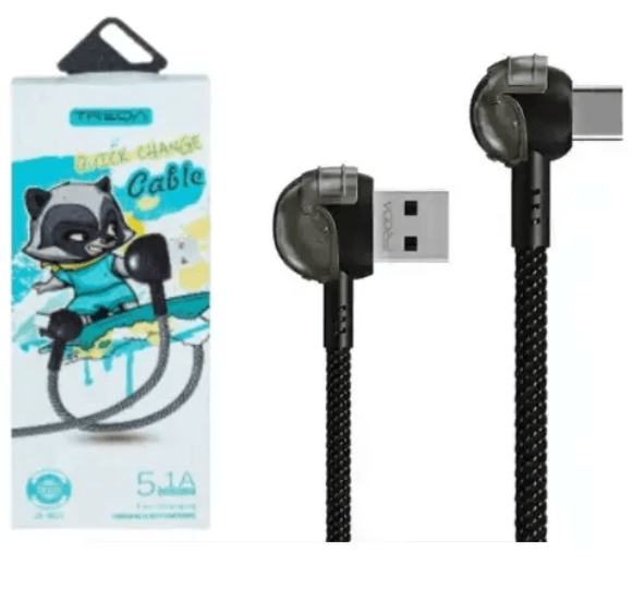 Cable De Carga USB En L Treqa 5.1A