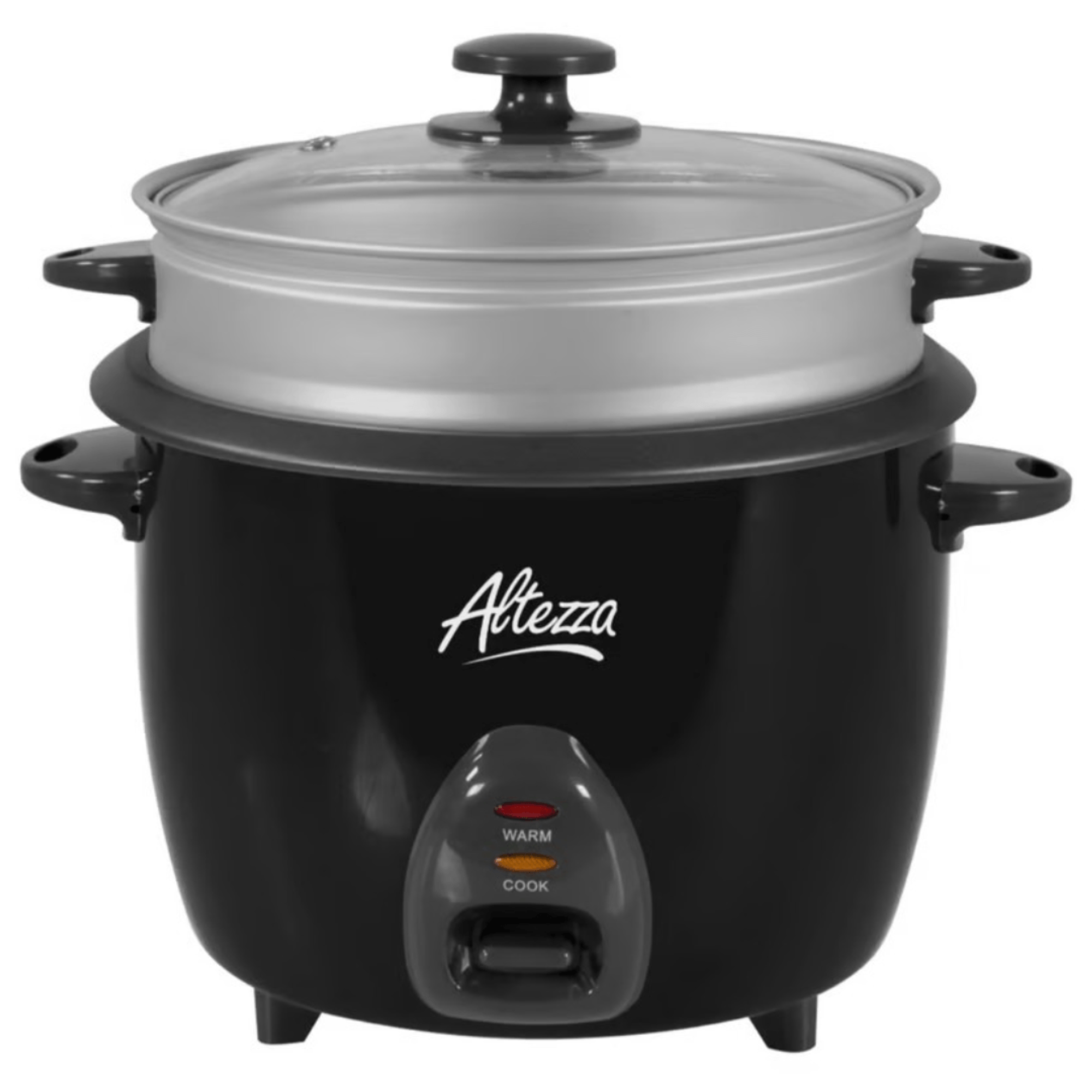 Olla Arrocera Altezza 1.8 Lb Con Vaporera Negra Arc-s180bl