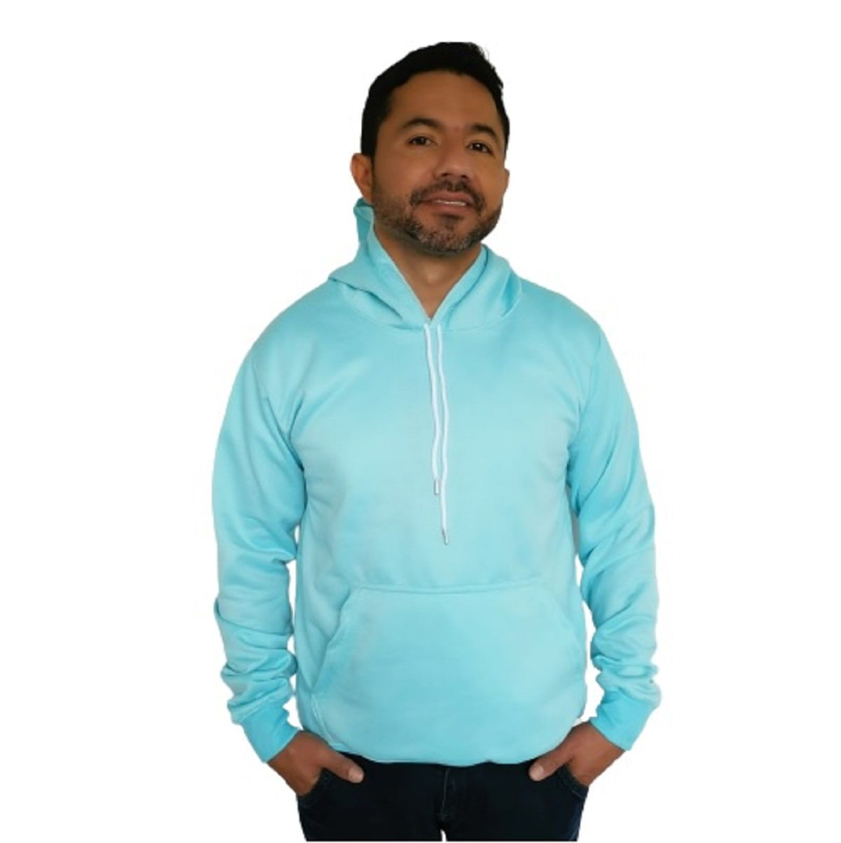Buzo Capucha para Hombre GO PauSport1330 en Algodón Aguamarina