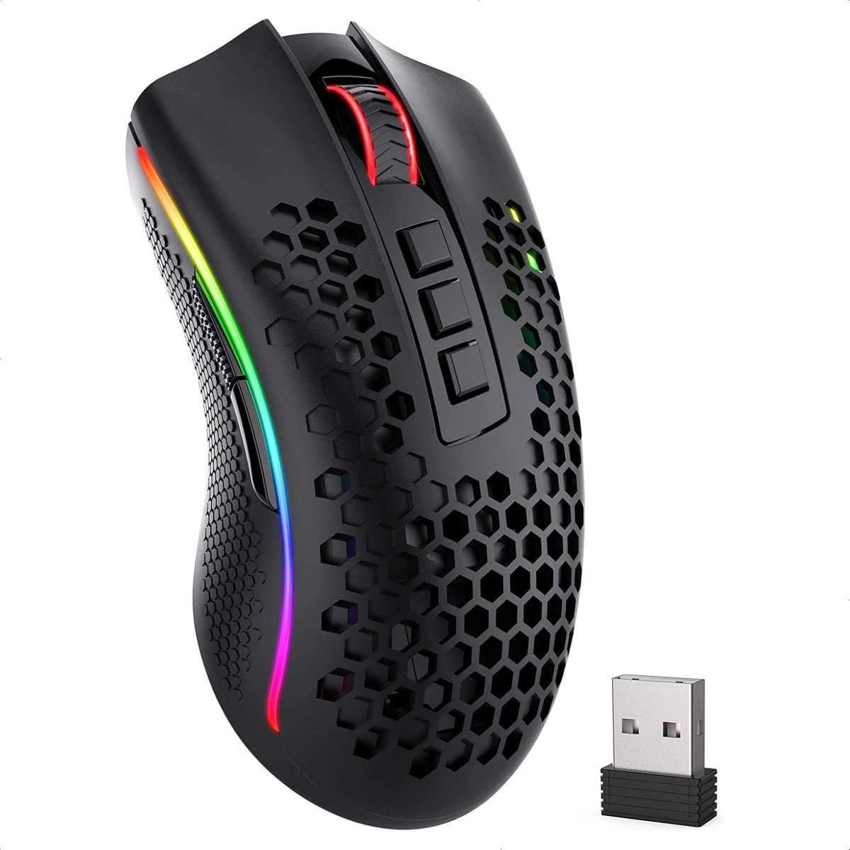 Mouse Gamer Inalámbrico Redragon M808-KS Storm Pro, 16000DPI