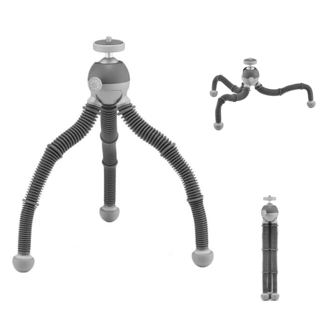 Trípode JOBY Podzilla con soporte para teléfono (gris)