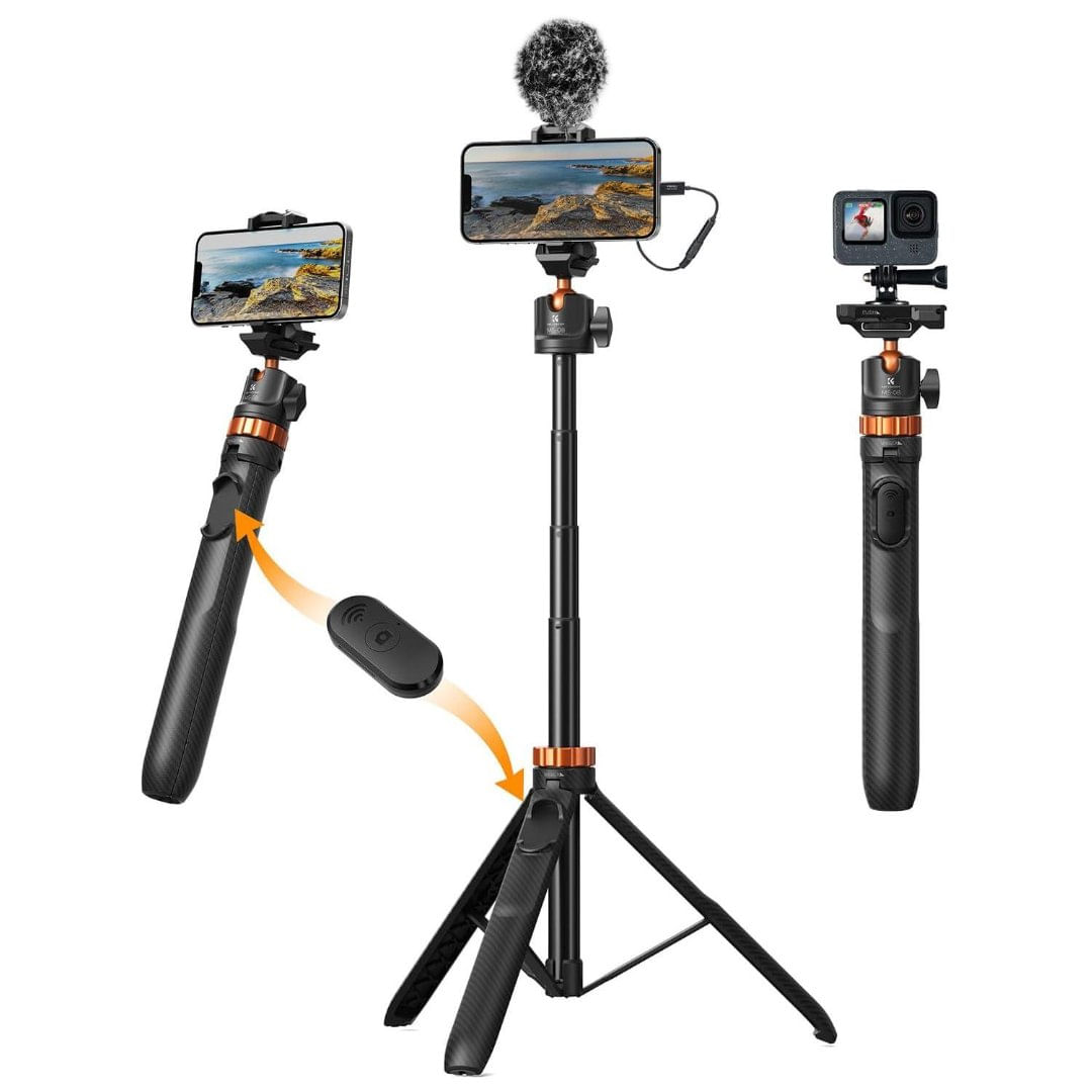 Trípode selfie stick MS08 de 62? K&F Concept