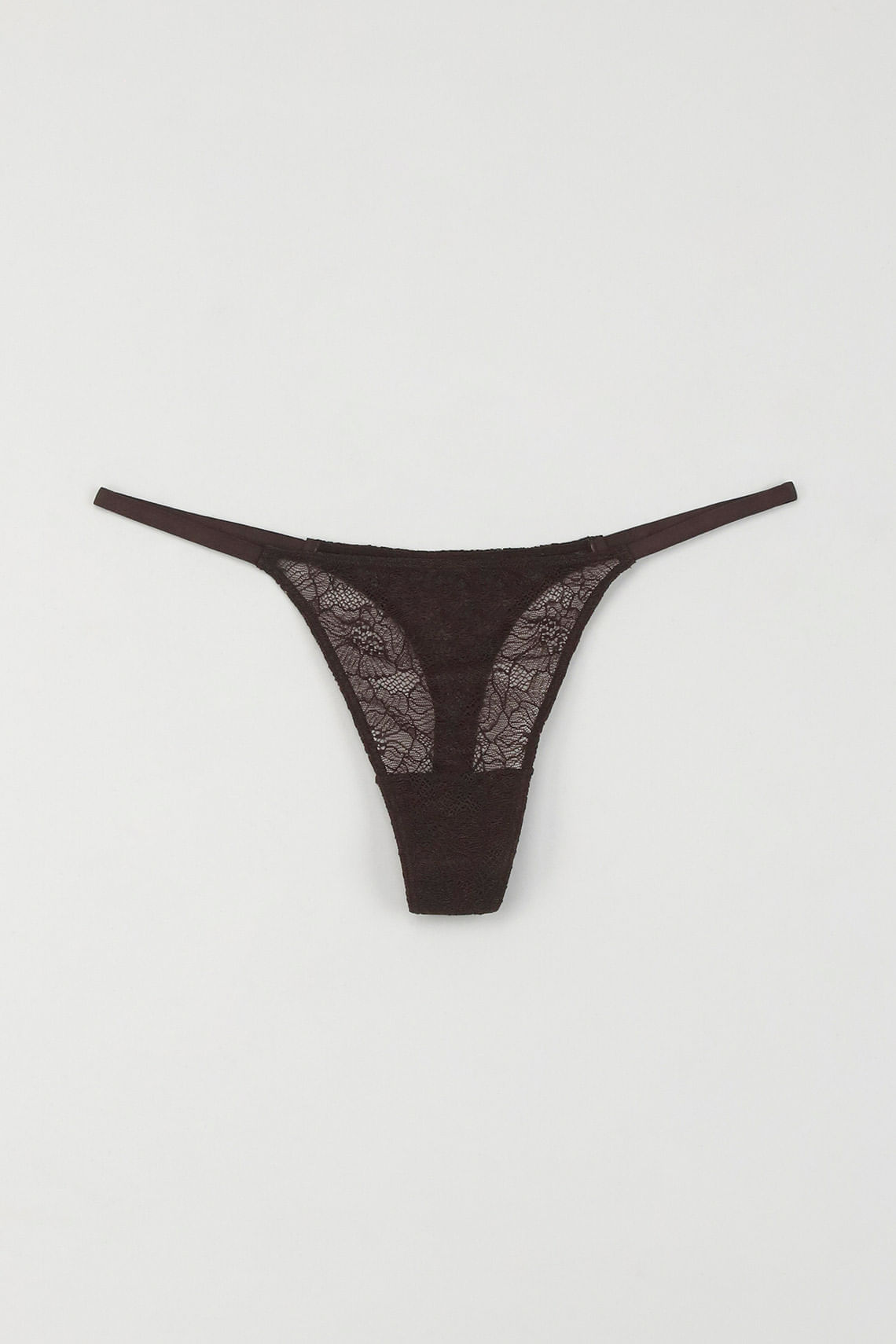 Panty tipo tanga en canje café para mujer