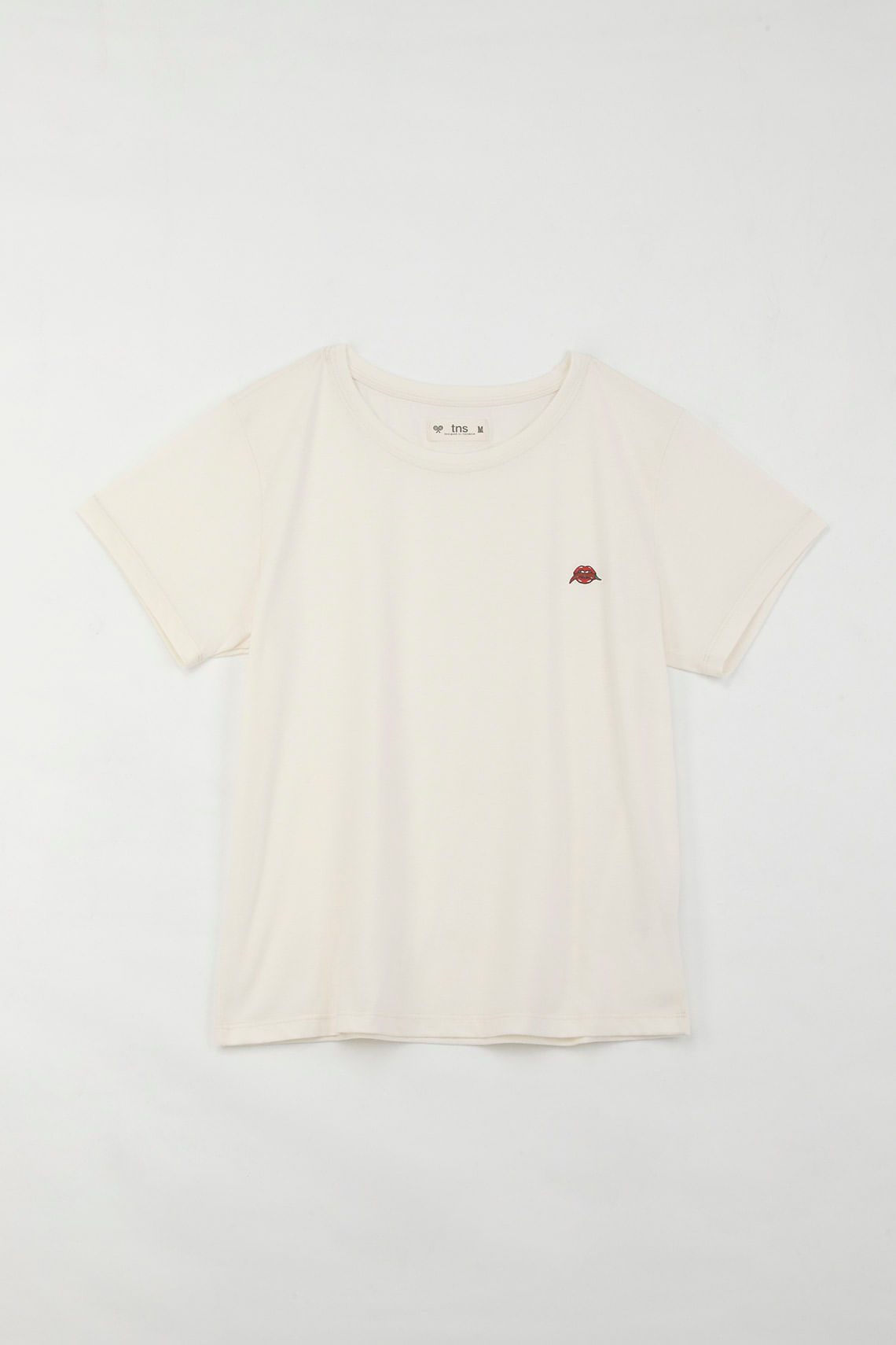 Camiseta básica estampada crudo para mujer