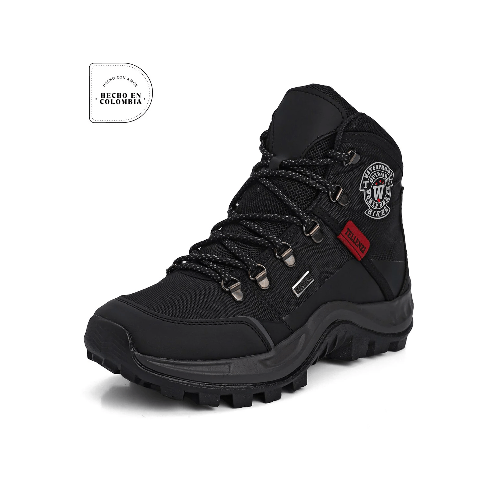 Bota Hombre Outdoor Negro Tellenzi 11610