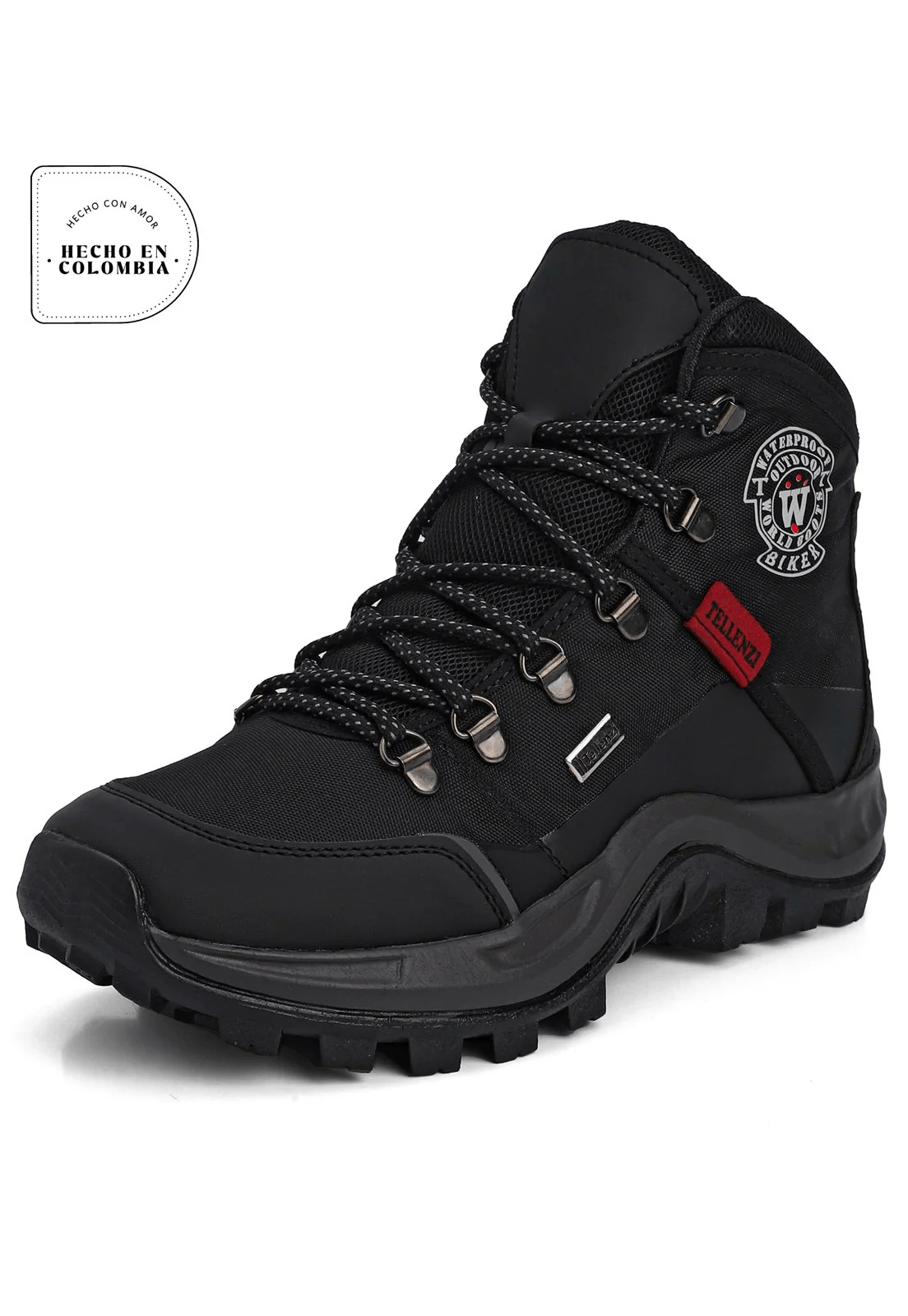 Bota Hombre Outdoor Negro Tellenzi 11610