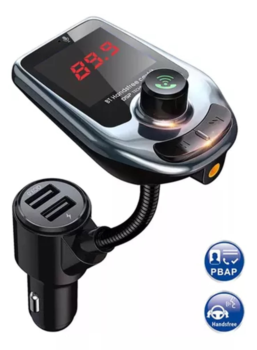 Transmisor De Carro Bluetooth Modulador Mp3 Usb Cargador A30