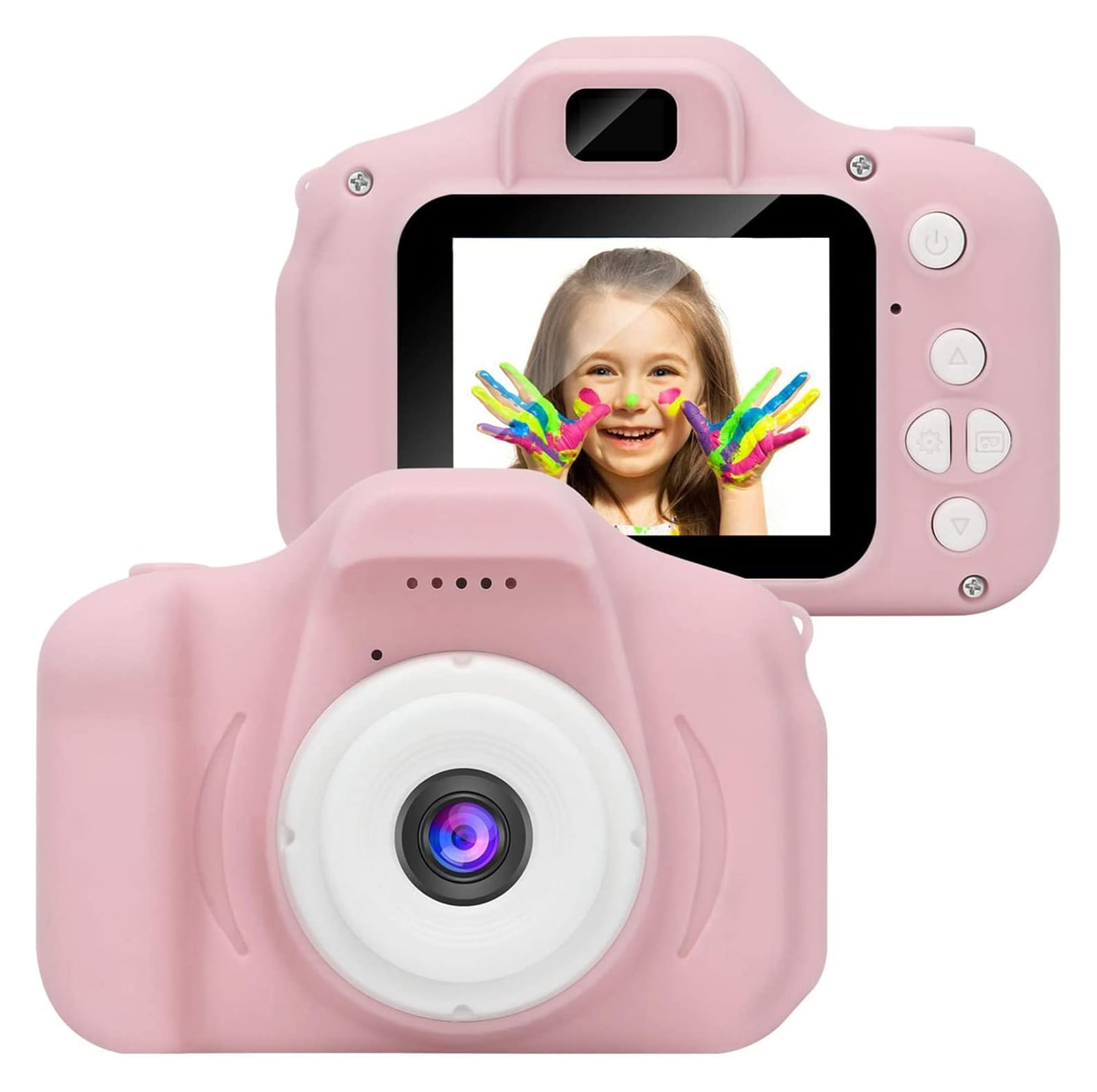 Cámara Digital Niños 1080p Fotos Video Infantil Rosa 32gb
