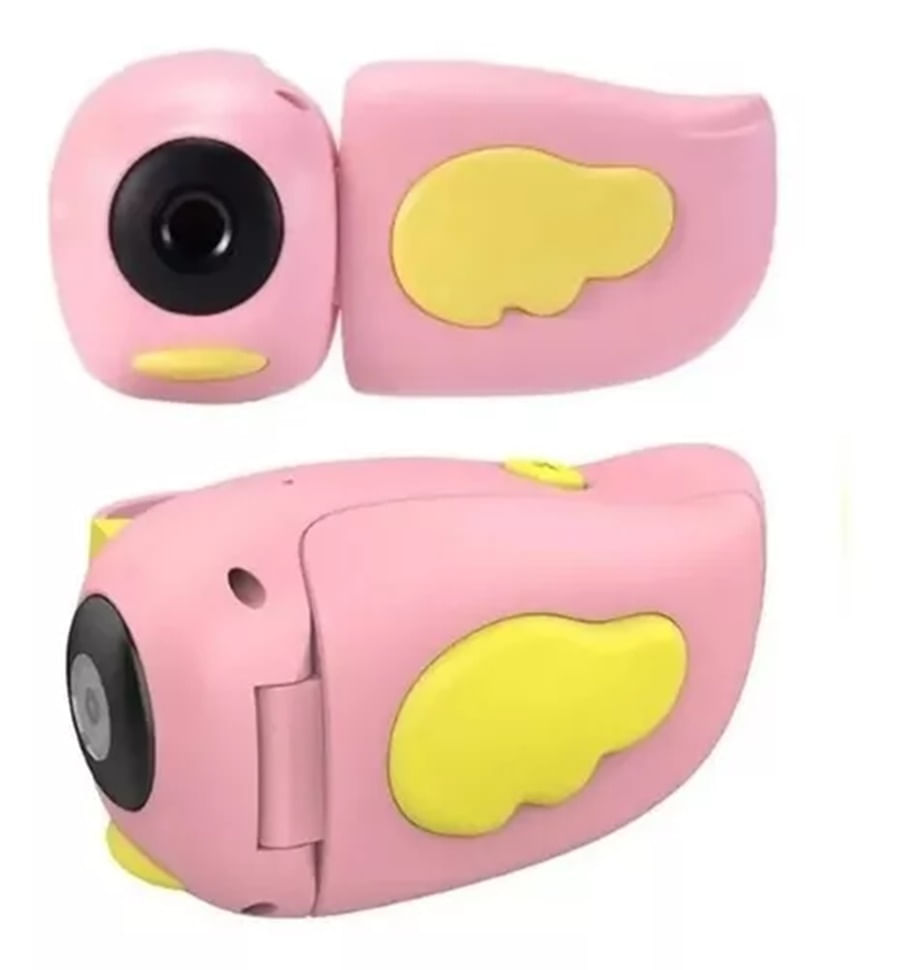 Camara Infantil Juegos Fotos Video Hd Recargable Sd 32gb Rosa