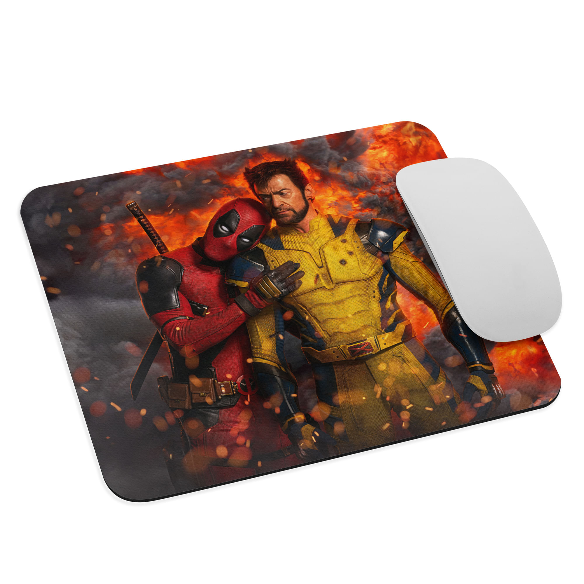Mouse Pad Axtrax Deadpool y Wolverine 8.7"x7.1