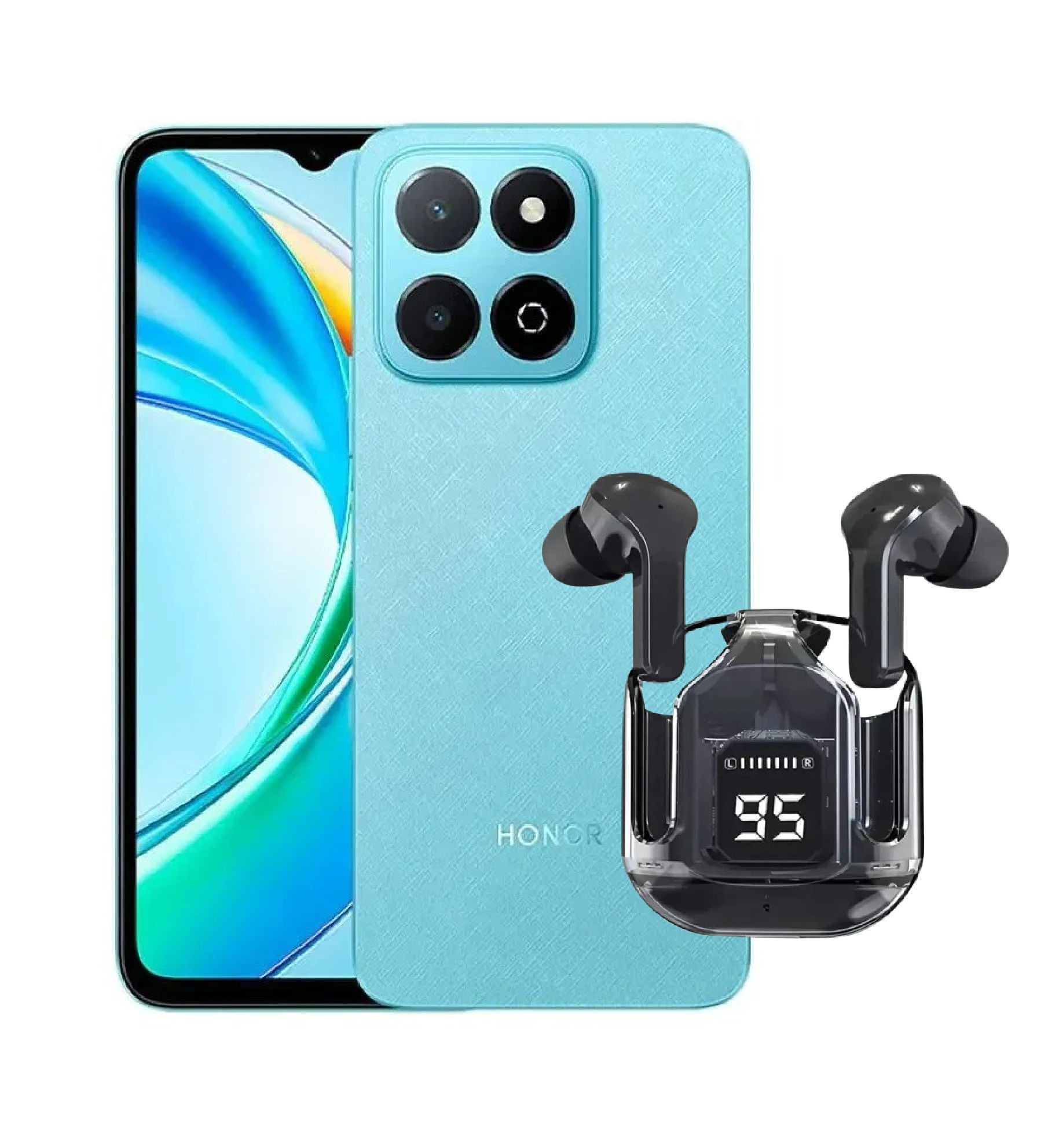 Celular Honor Play 9A 128GB 4GB RAM Azul + Audífonos Bluetooth