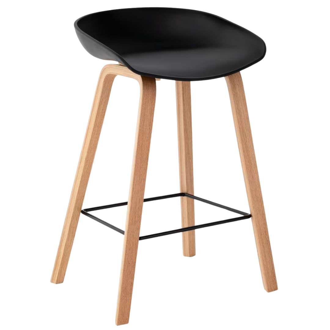 Silla De Bar Ferrara Negra