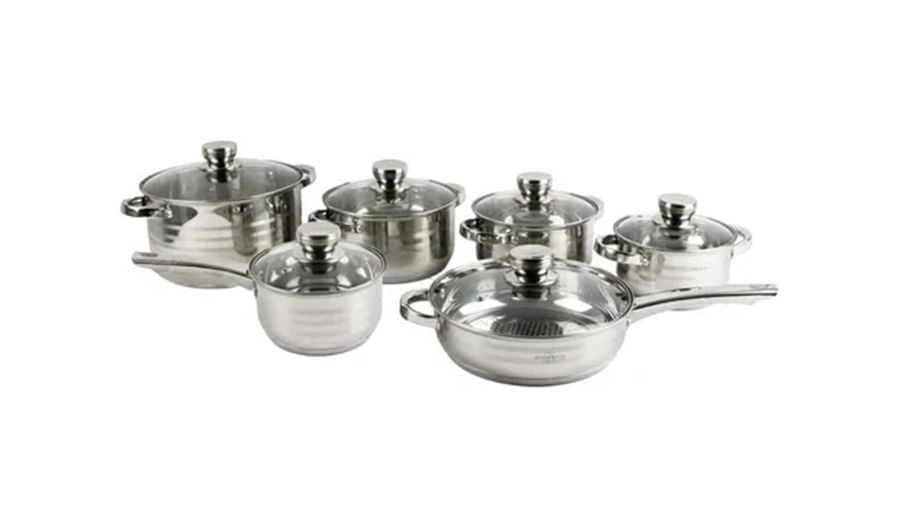 Bateria Ollas 12 Pcs Acero Quirúrgico Excelente Calidad