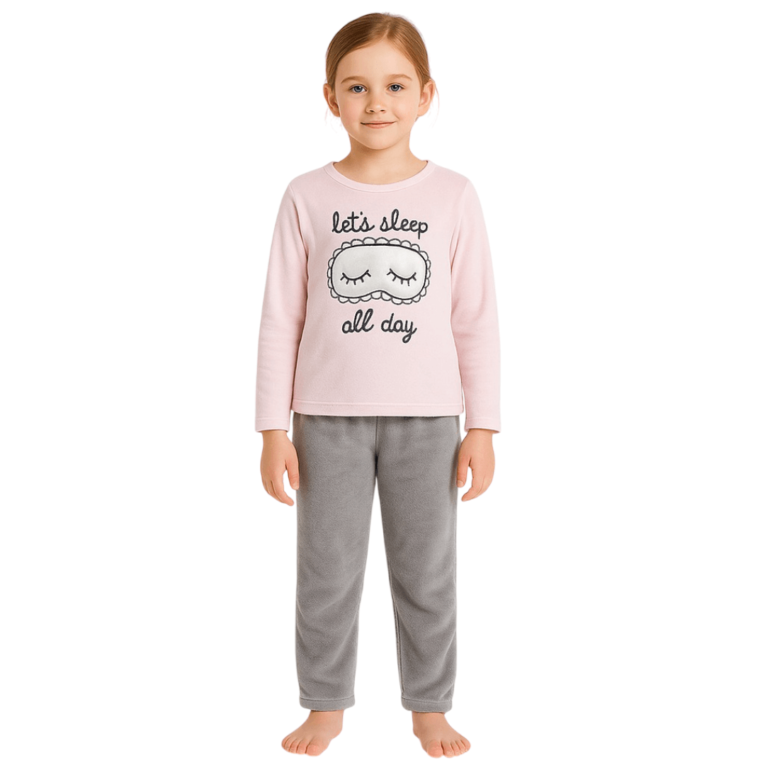 Pijama rosa para niña