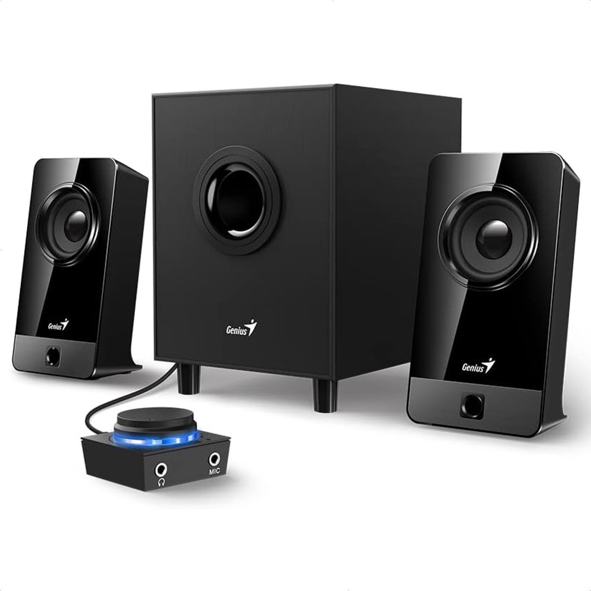 Parlantes Subwoofer Genius SW-2,1 300X Control Pod 10W Rms