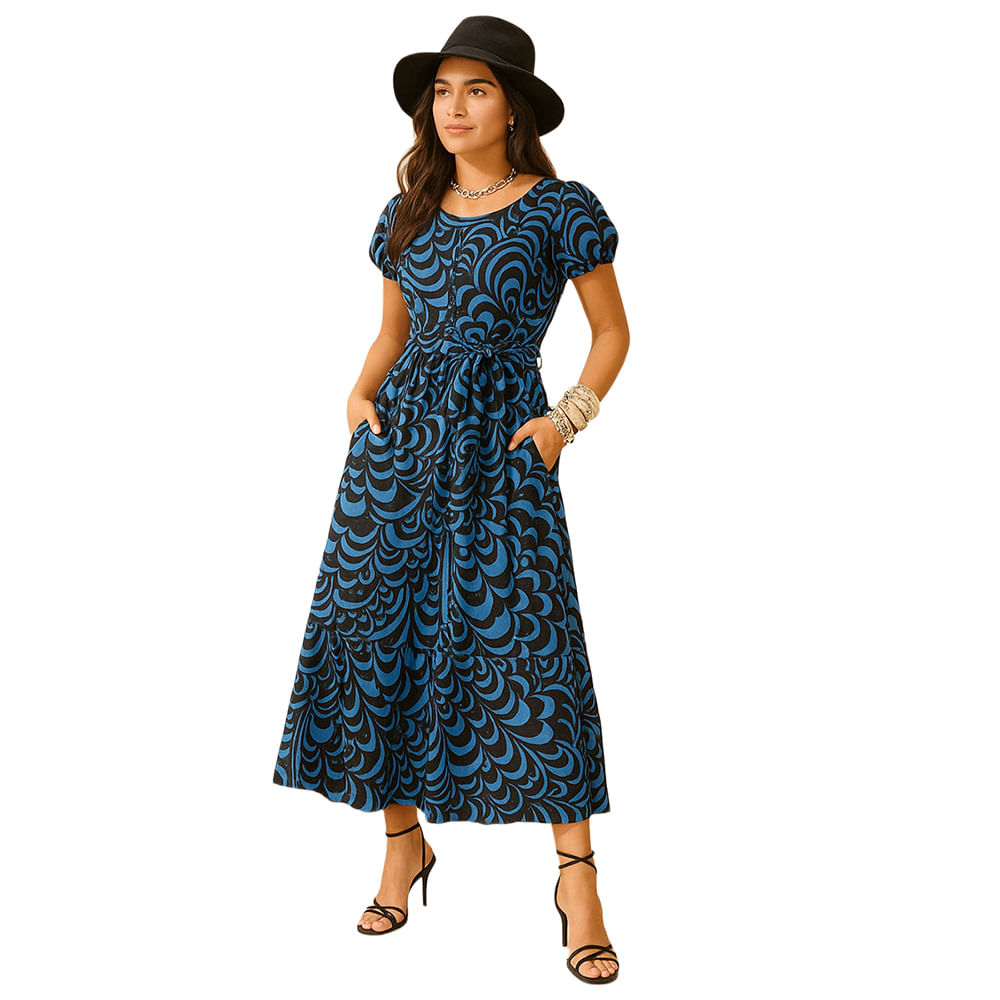 VESTIDO VIKATS MUJER AG7447 AZUL