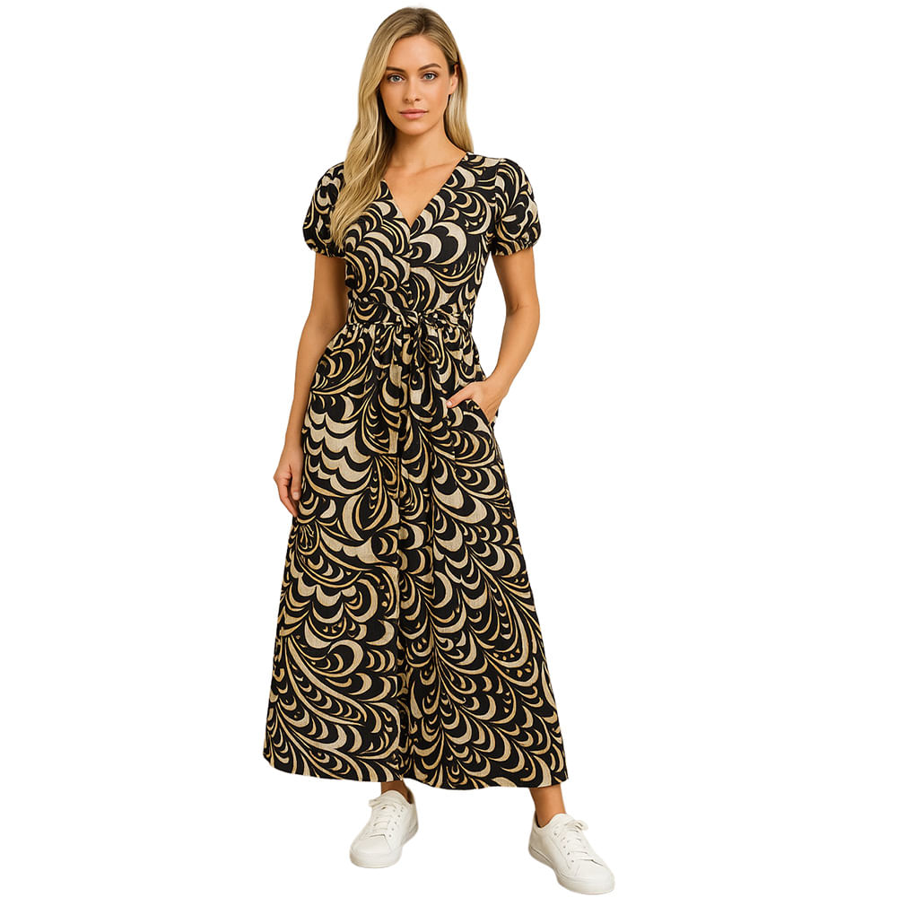 VESTIDO VIKATS MUJER AG7447 NEGRO