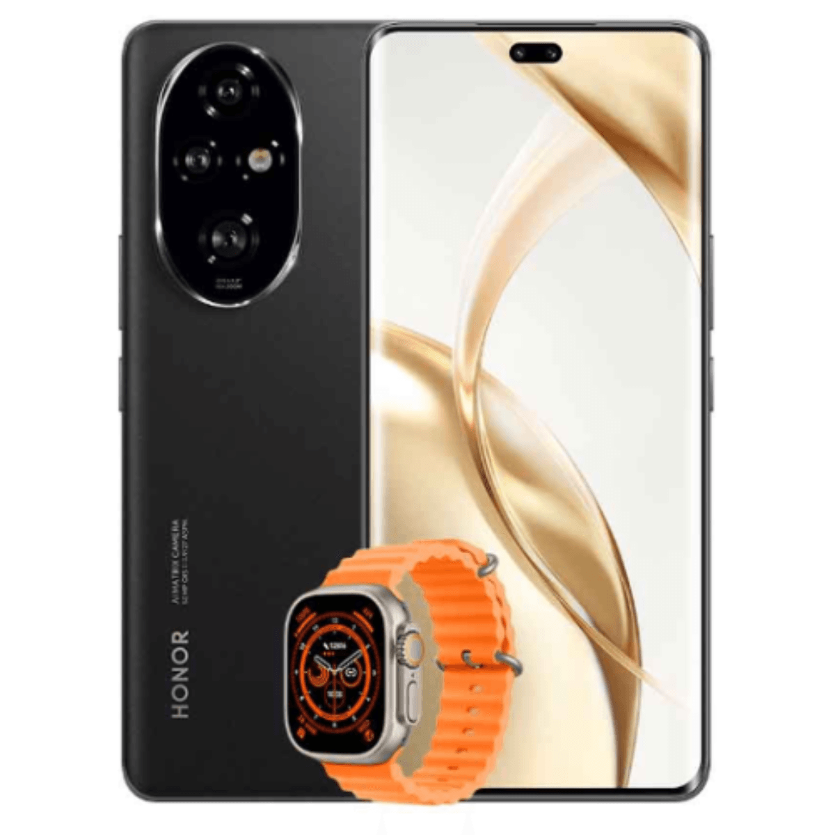 Celular honor 200 pro 512gb + 12 GB Negro 5g gratis smart watch 8 ultra
