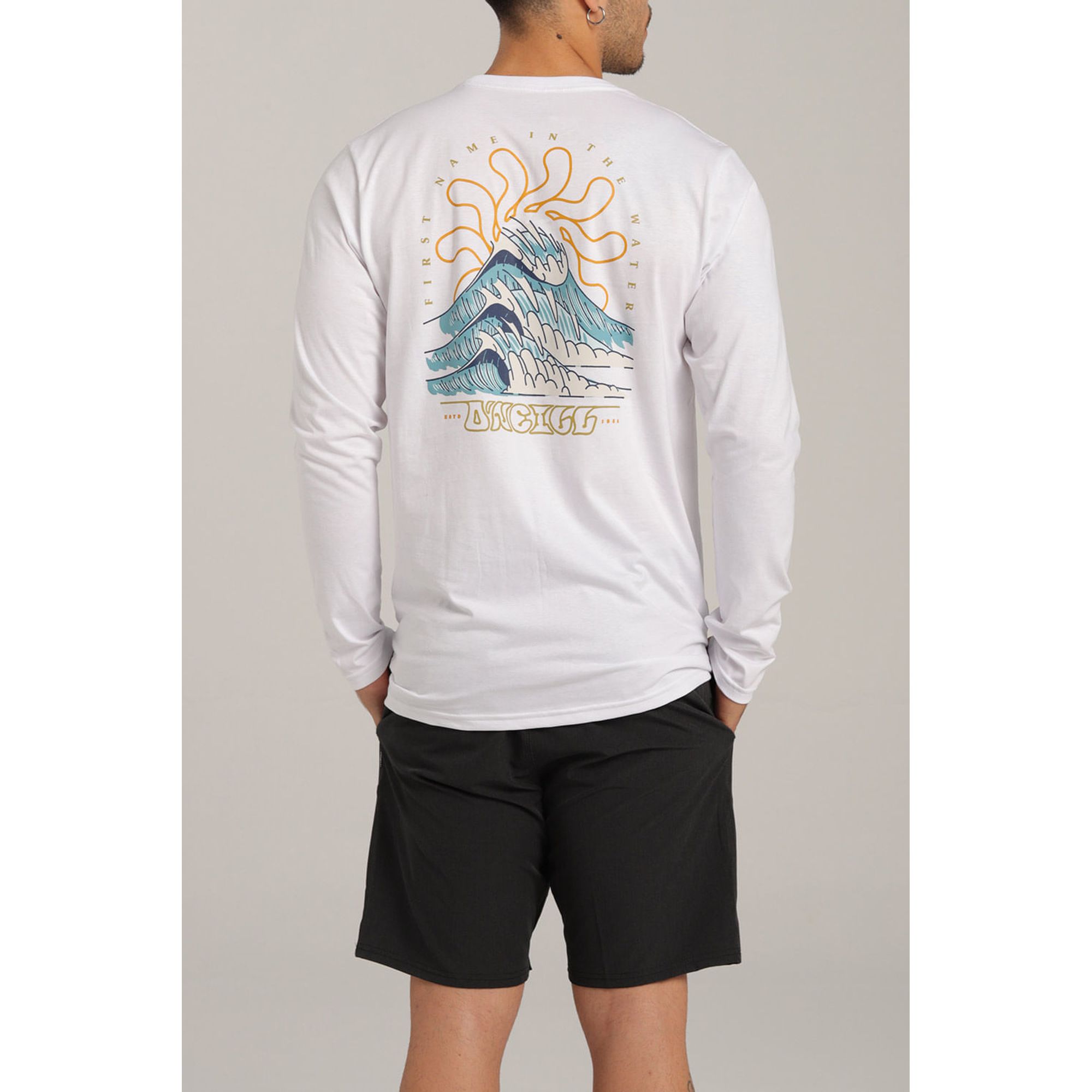 Camiseta Manga Larga Standard Fit Wind Swell Hombre