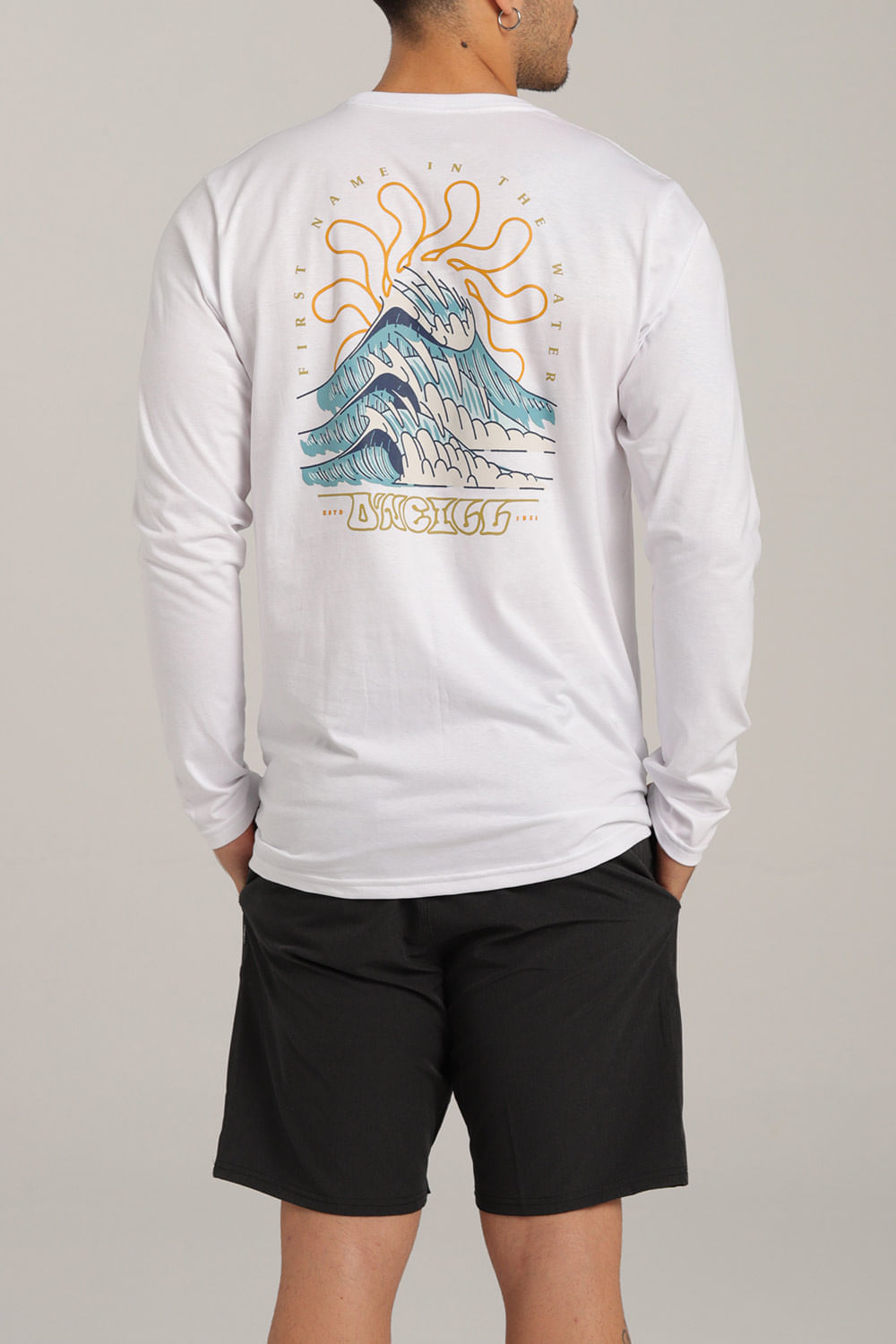 Camiseta Manga Larga Standard Fit Wind Swell Hombre