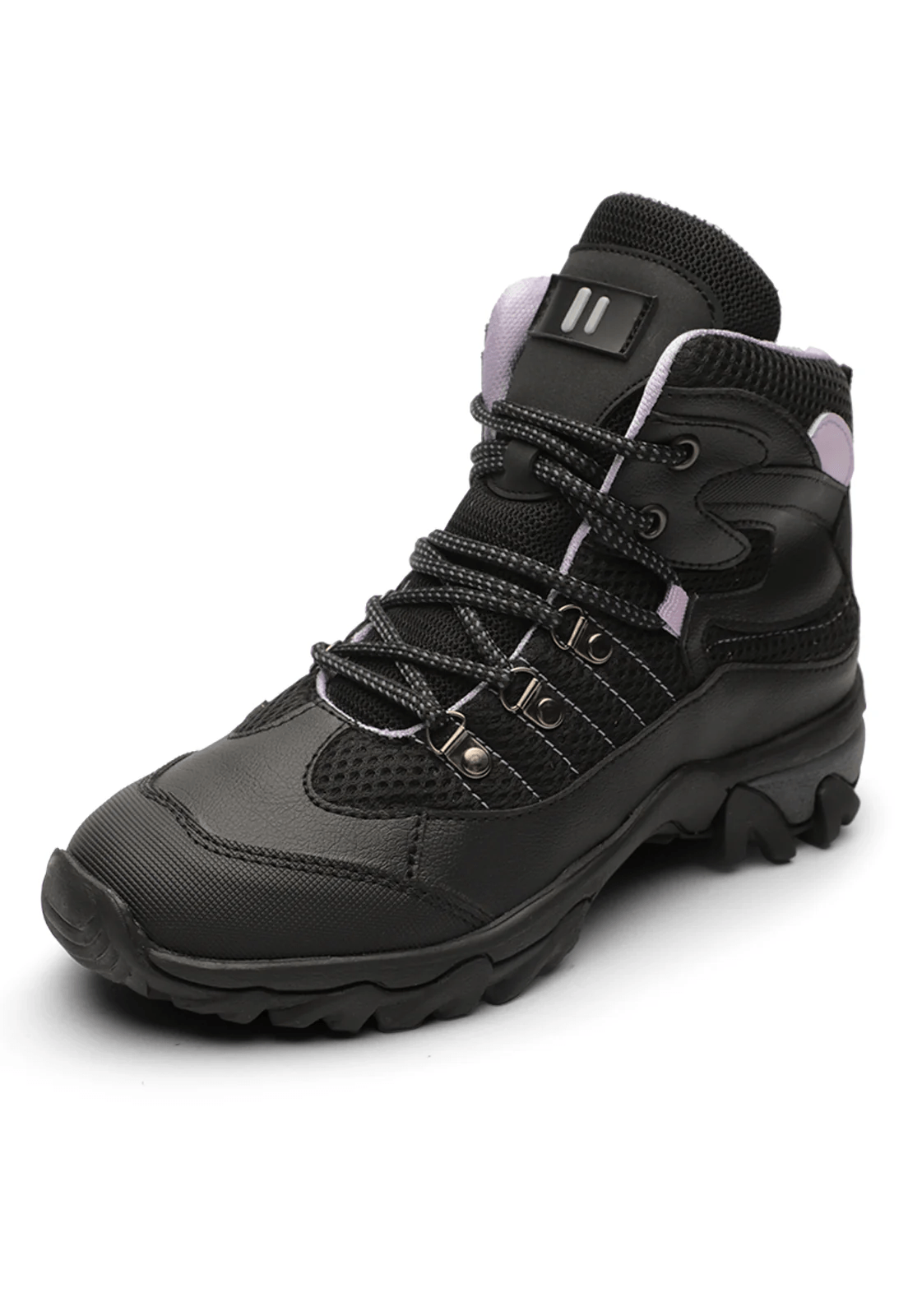 Botas Mujer Outdoor 9-1547 Negro-Lila Tellenzi