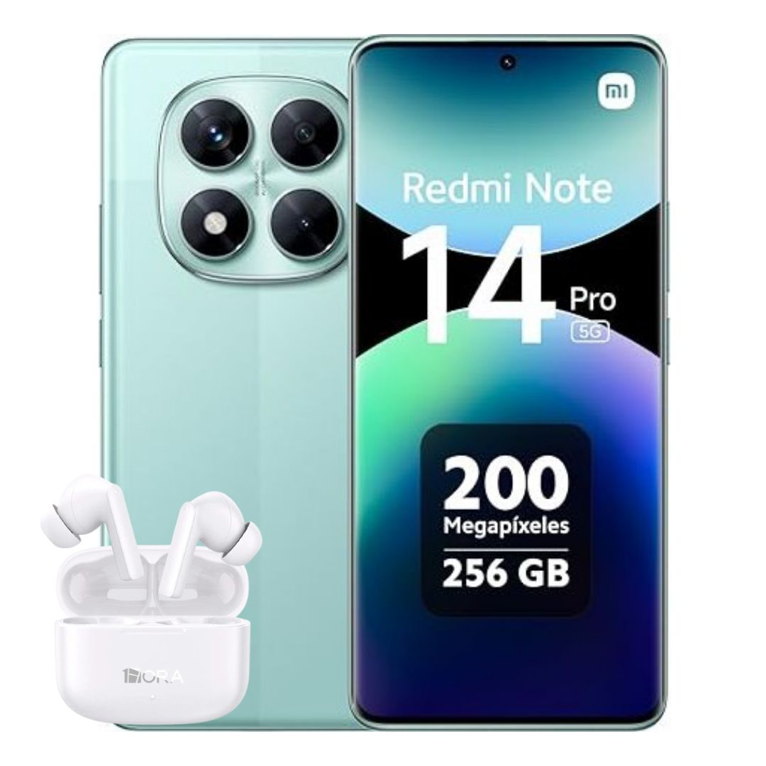 Celular Xiaomi Redmi Note 14 Pro 5G 256GB/8GB RAM – Verde