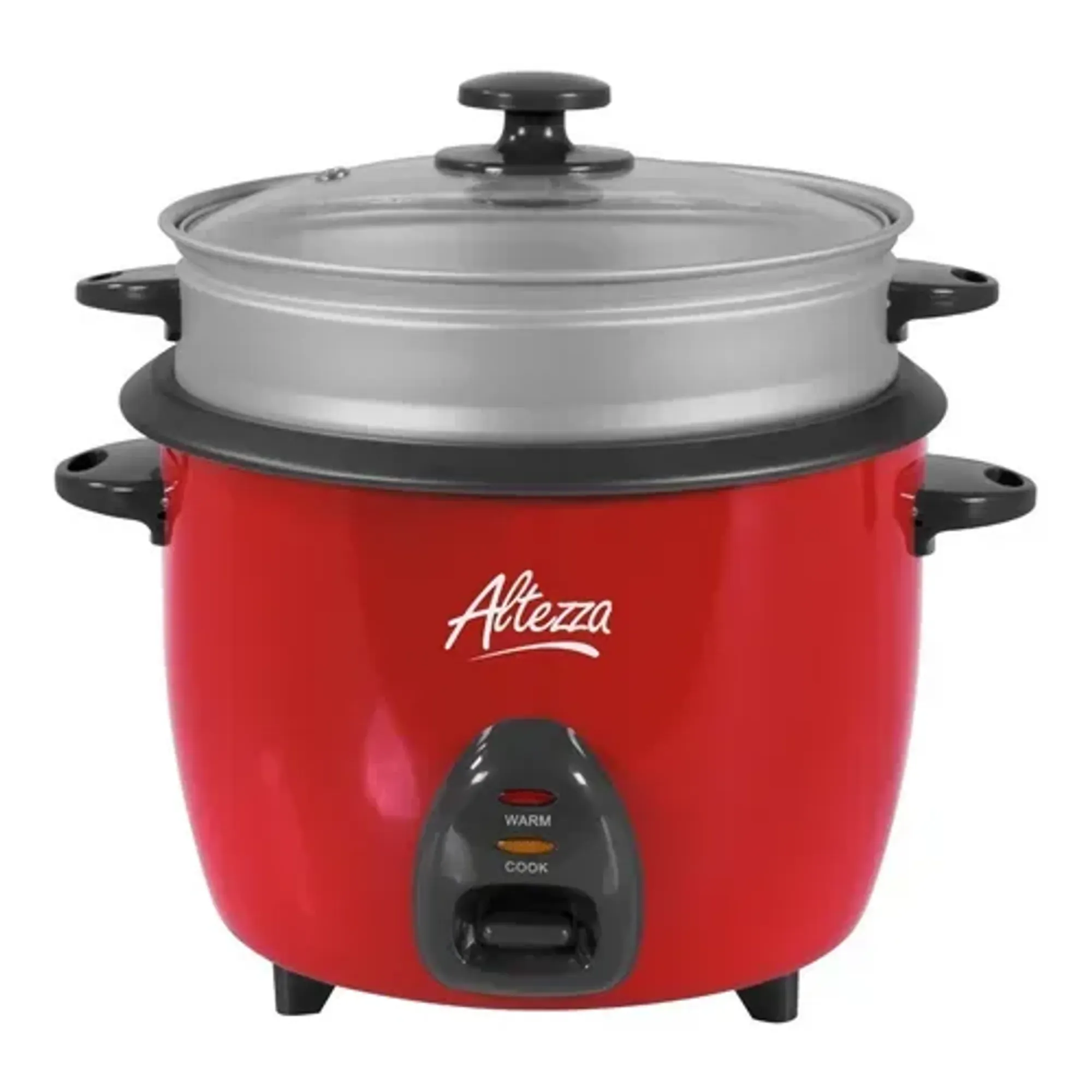 Olla Arrocera Altezza 10 Tazas 1.8 Lb Con Vaporera Roja ARC-S180R