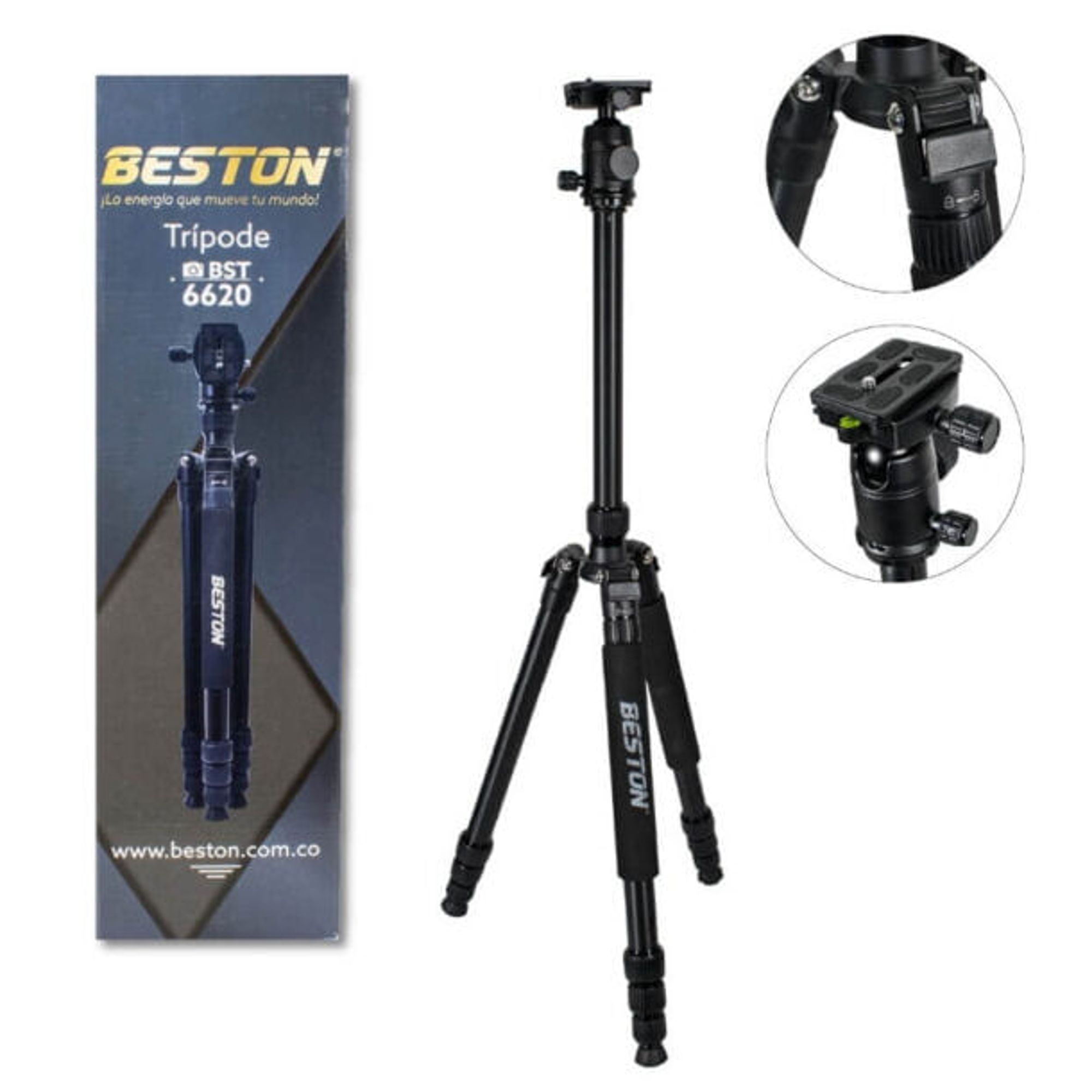 Tripode Para Camara Beston Profesional Con Sistema Monopodo BST-6620