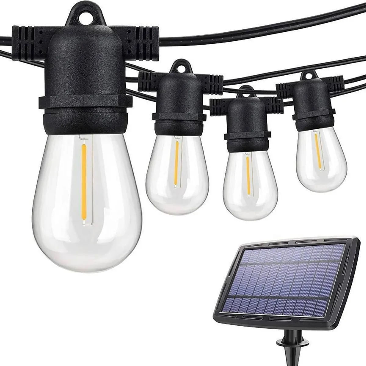 Guirnalda Luces Solar 7 metros 10 Bombillos Para Exterior