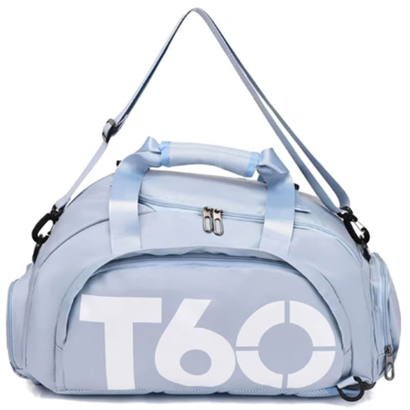 Maleta Impermeable Gimnasio Bolso Deportivo Viajes Unisex T60 Azul
